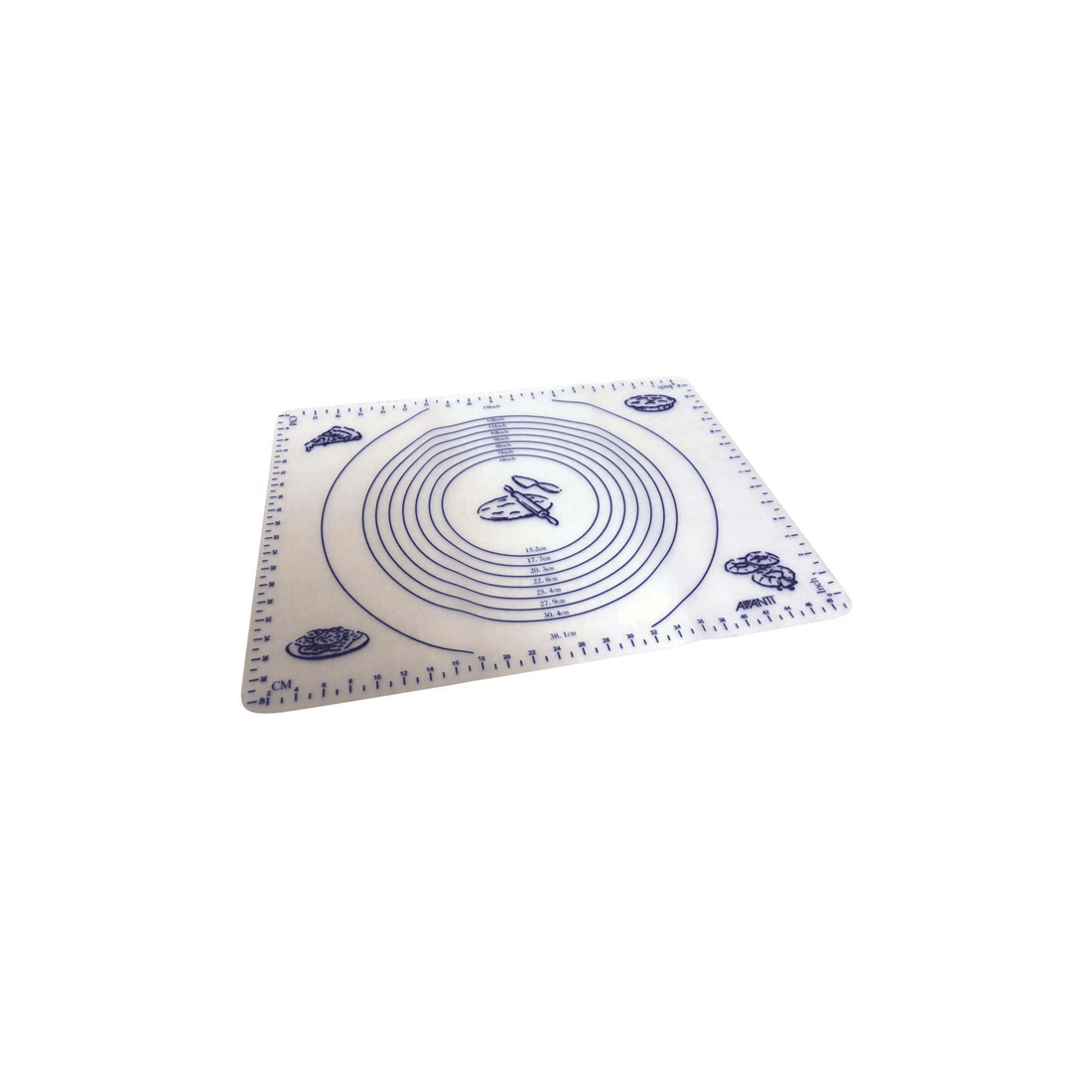 2 Avanti Silicone Pastry Mat 49.5cm Non Stick With Measurement Guides Oven Safe
 - White, 2 of 2