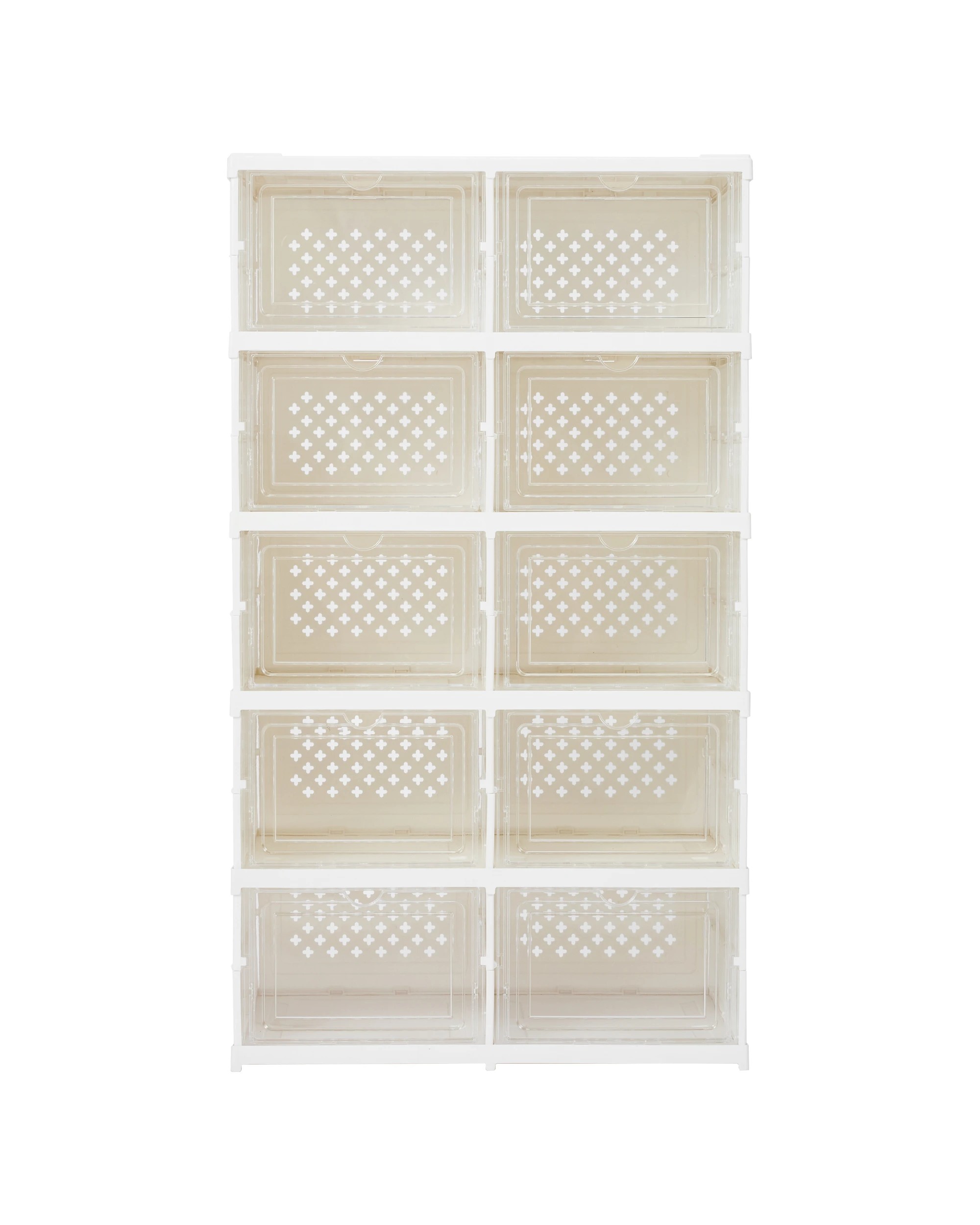 2 10 Tier Collapsible Shoe Box, 2 of 9