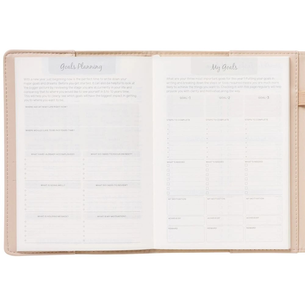 5 Otto A5 Day To Page Zip Diary FY26/27 Cream, 5 of 7