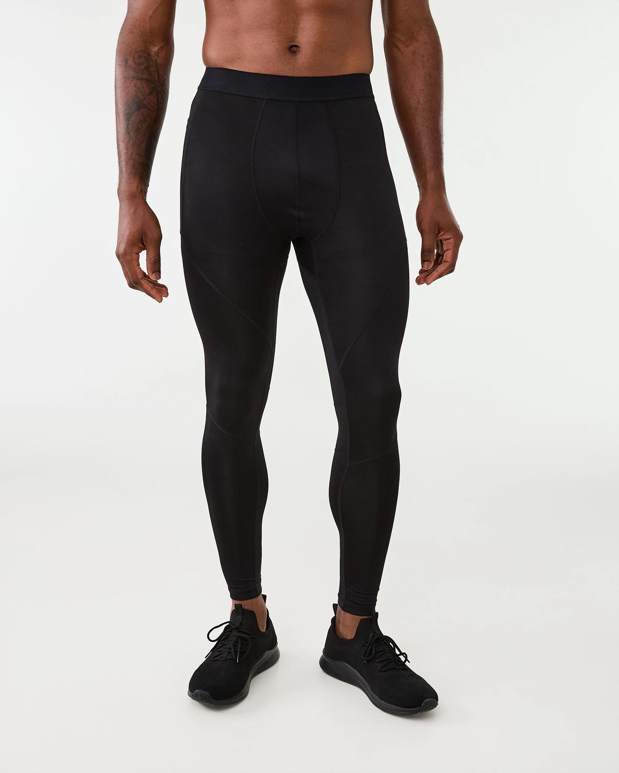 1 Active Mens Training Tights BLACK, 1 of 6