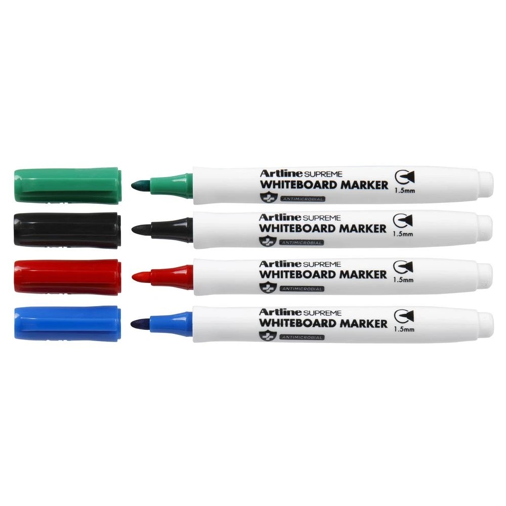 2 Artline Supreme Whiteboard Markers Bullet Assorted 4 Pack, 2 of 3