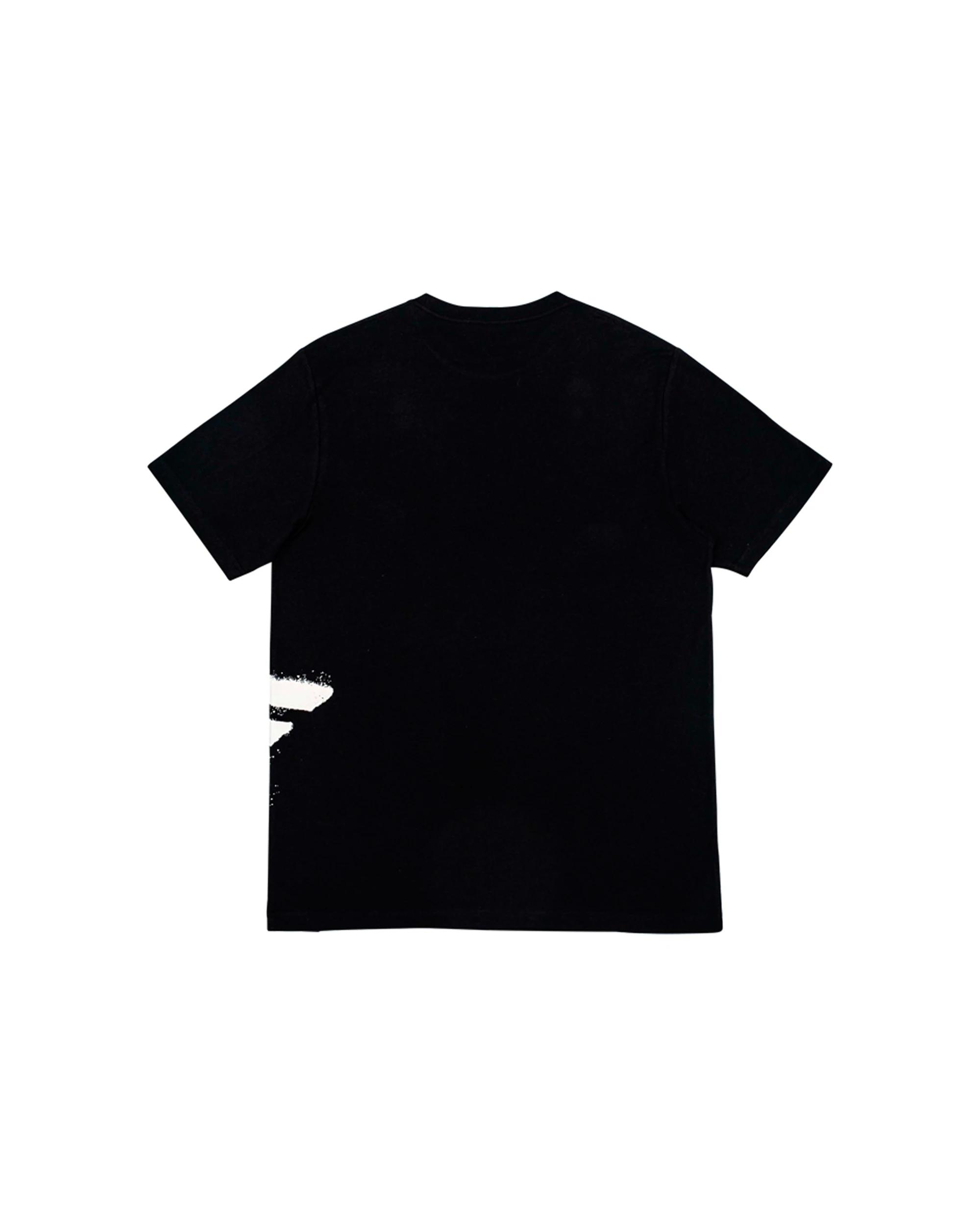 2 Fallen Footwear Men Over Spray Tee Jumper Regular Fit Soft Comfortable BLACK/WHITE, 2 of 2
