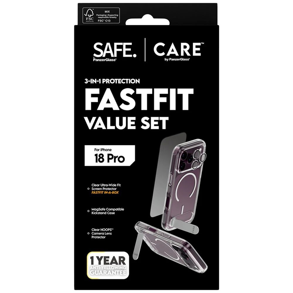 3 PanzerGlass 3-in-1 Protector Bundle iPhone 18 Pro, 3 of 5