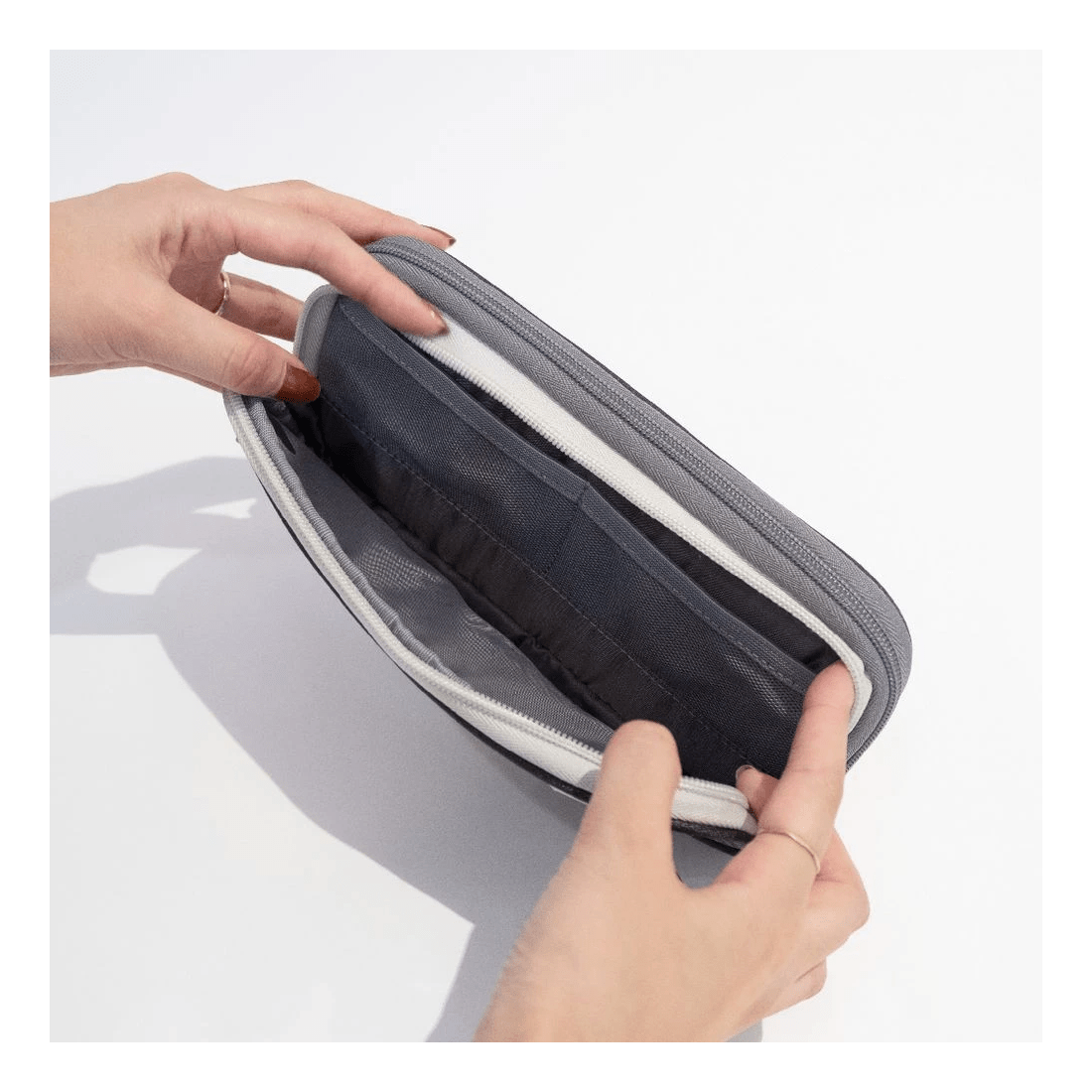 6 Smart Fit Twin Zip Pencil Case Black, 6 of 8