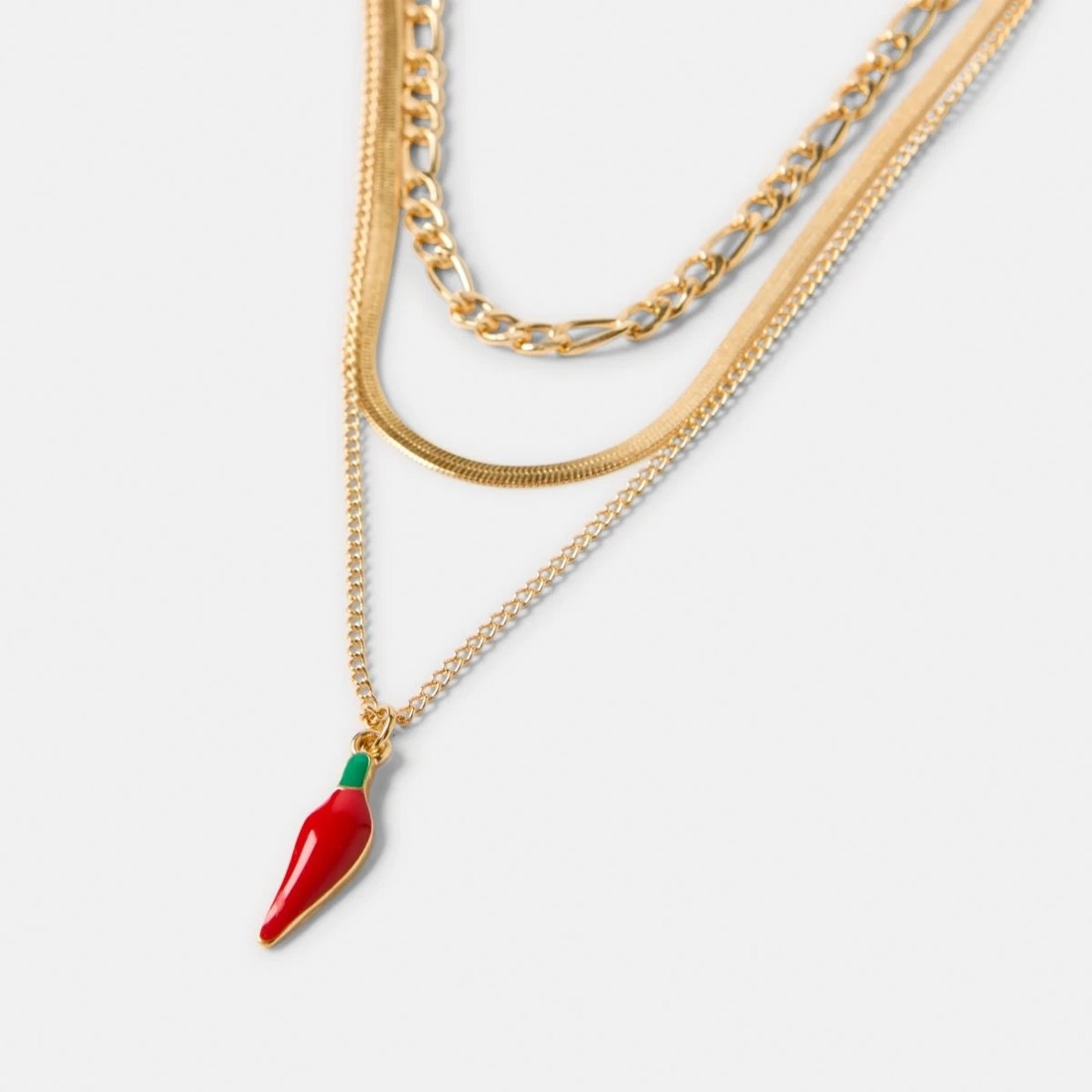 1 3 Pack Chilli Layered Necklace - Gold Tone, 1 of 4