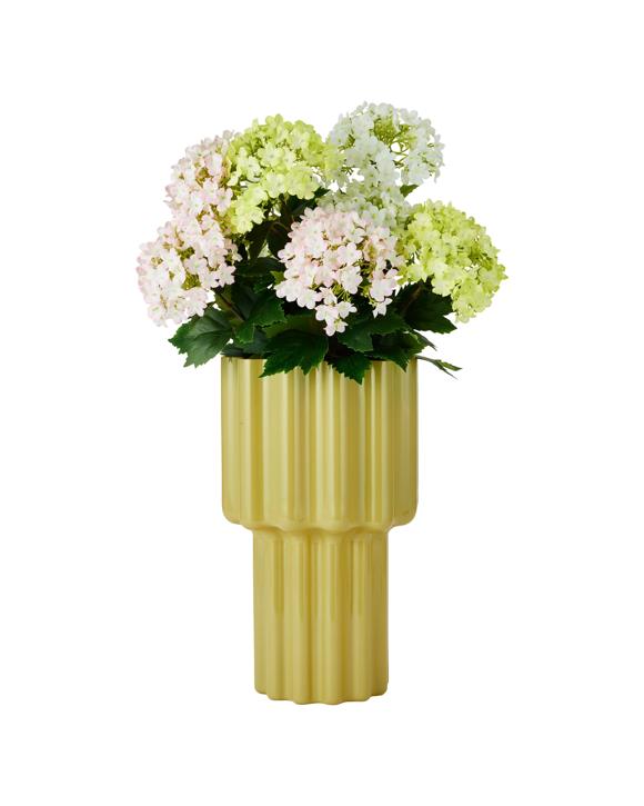 Tiered Wave Pistachio Vase