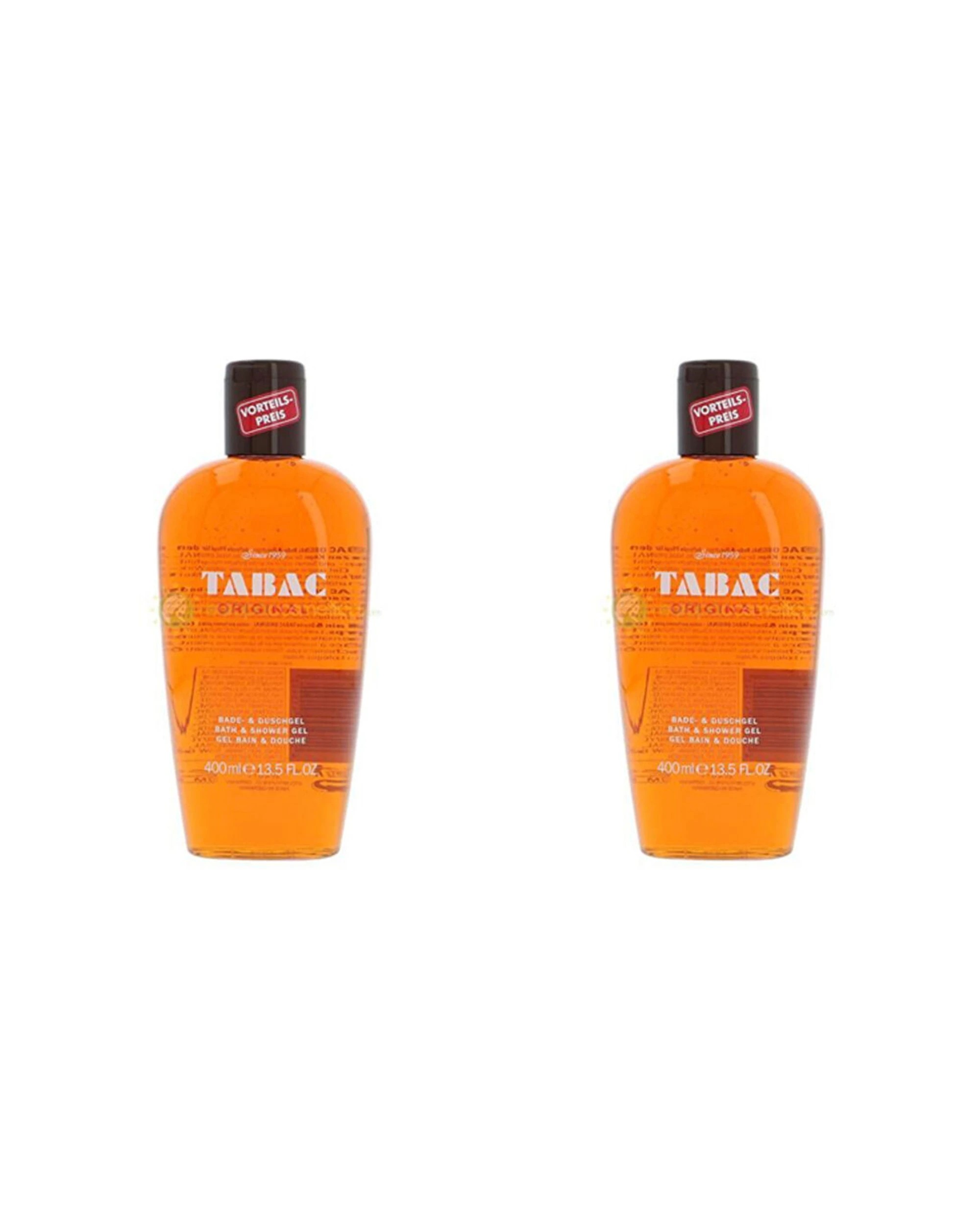 1 Tabac 2Pk Bath Shower Gel Personal Hygiene Moisturising Cleansing 400Ml - Orange, 1 of 1
