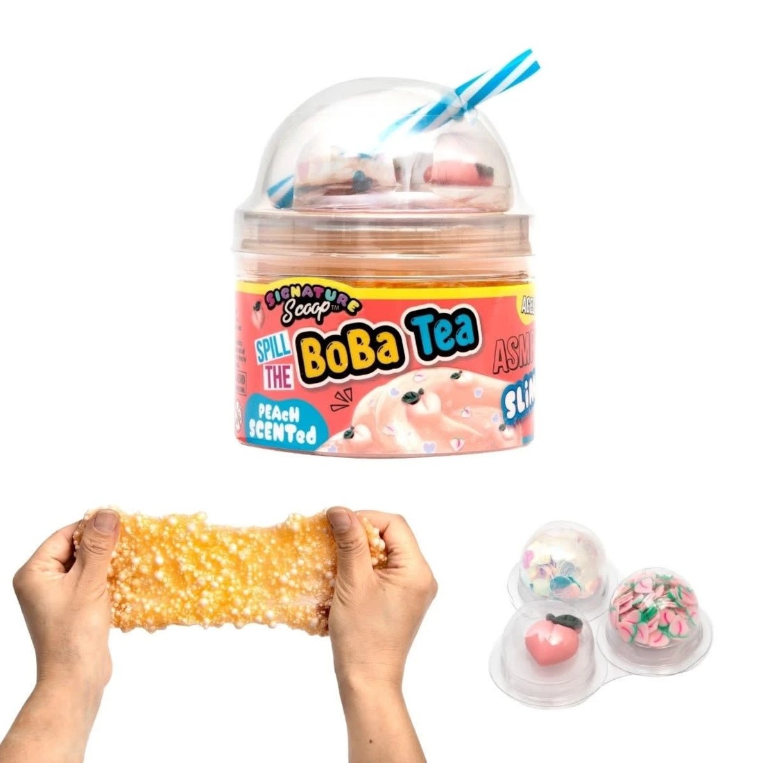 5 Signature Scoop Sipping Chilling ASMR Slime - Assorted, 5 of 10