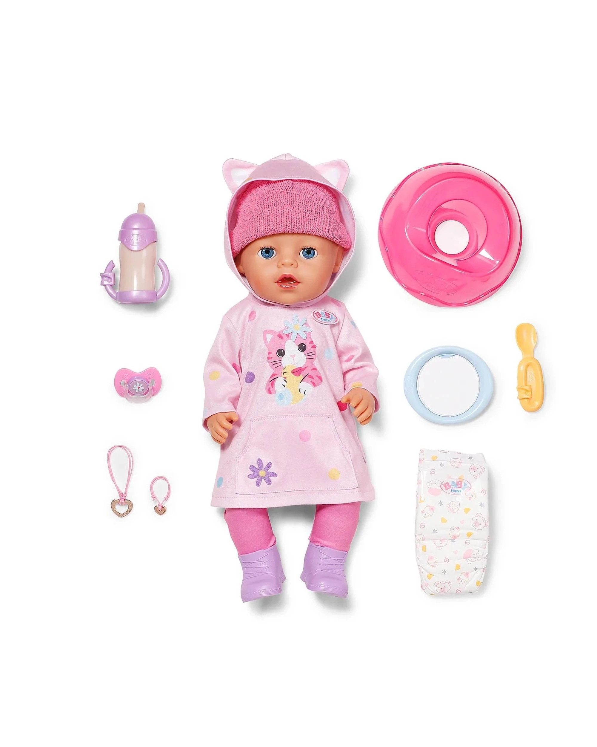 2 Baby Born 43cm Emma Cosy Style Click and Play Starter Set, 2 of 10