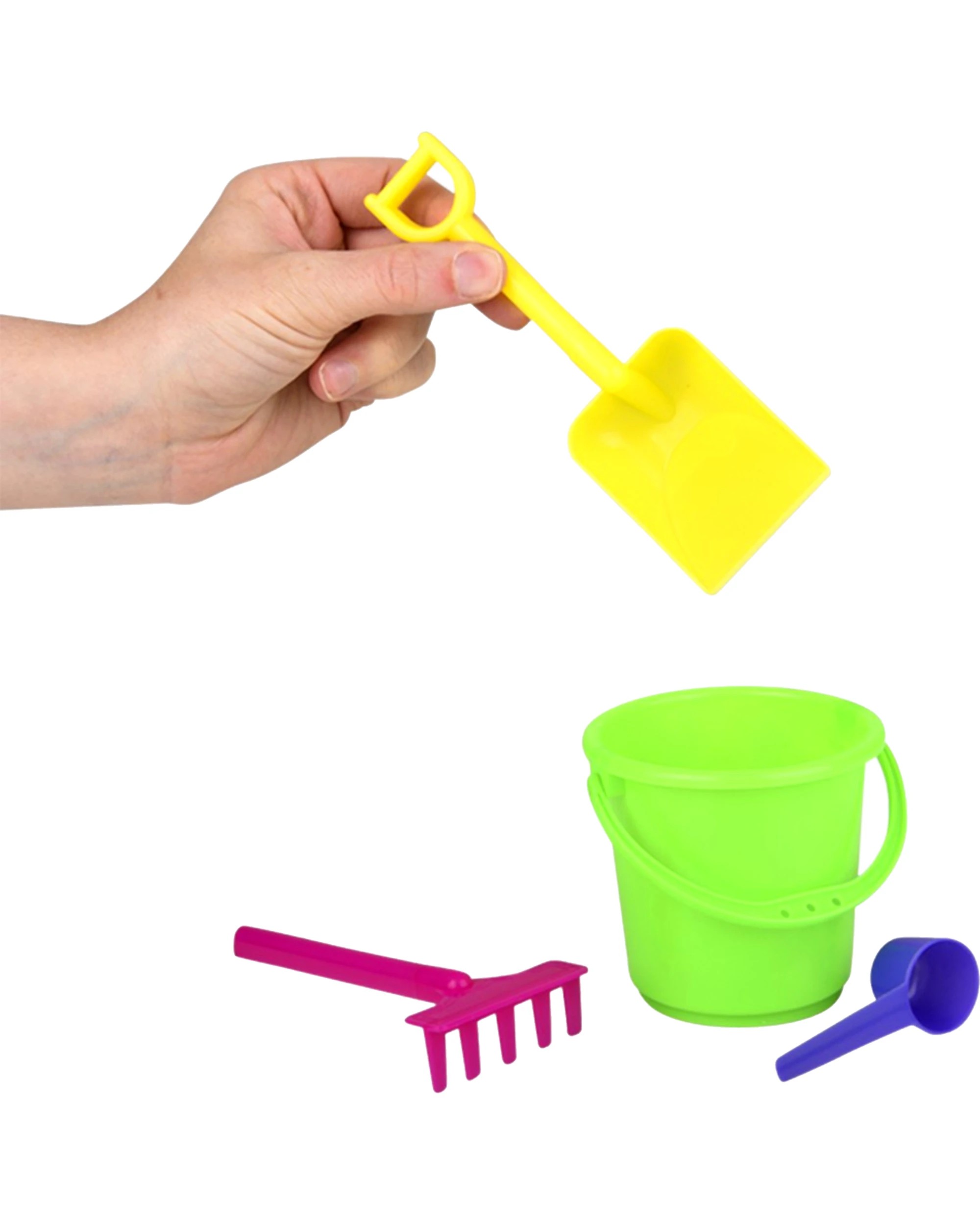 3 RI Novelty Mini Beach Bucket Set - Assorted, 3 of 3