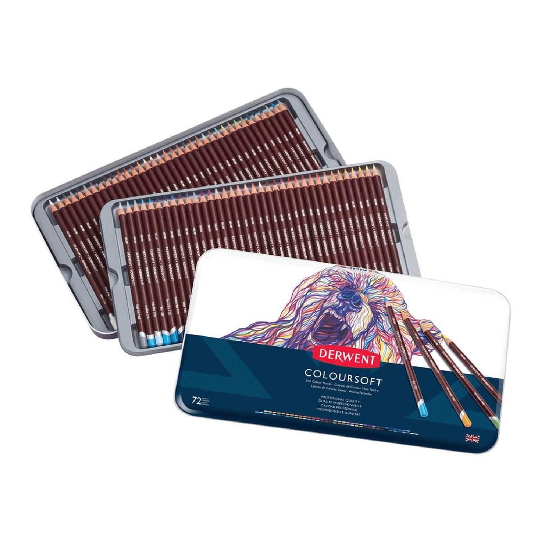 1 Derwent Coloursoft Pencils 72 Pack, 1 of 2