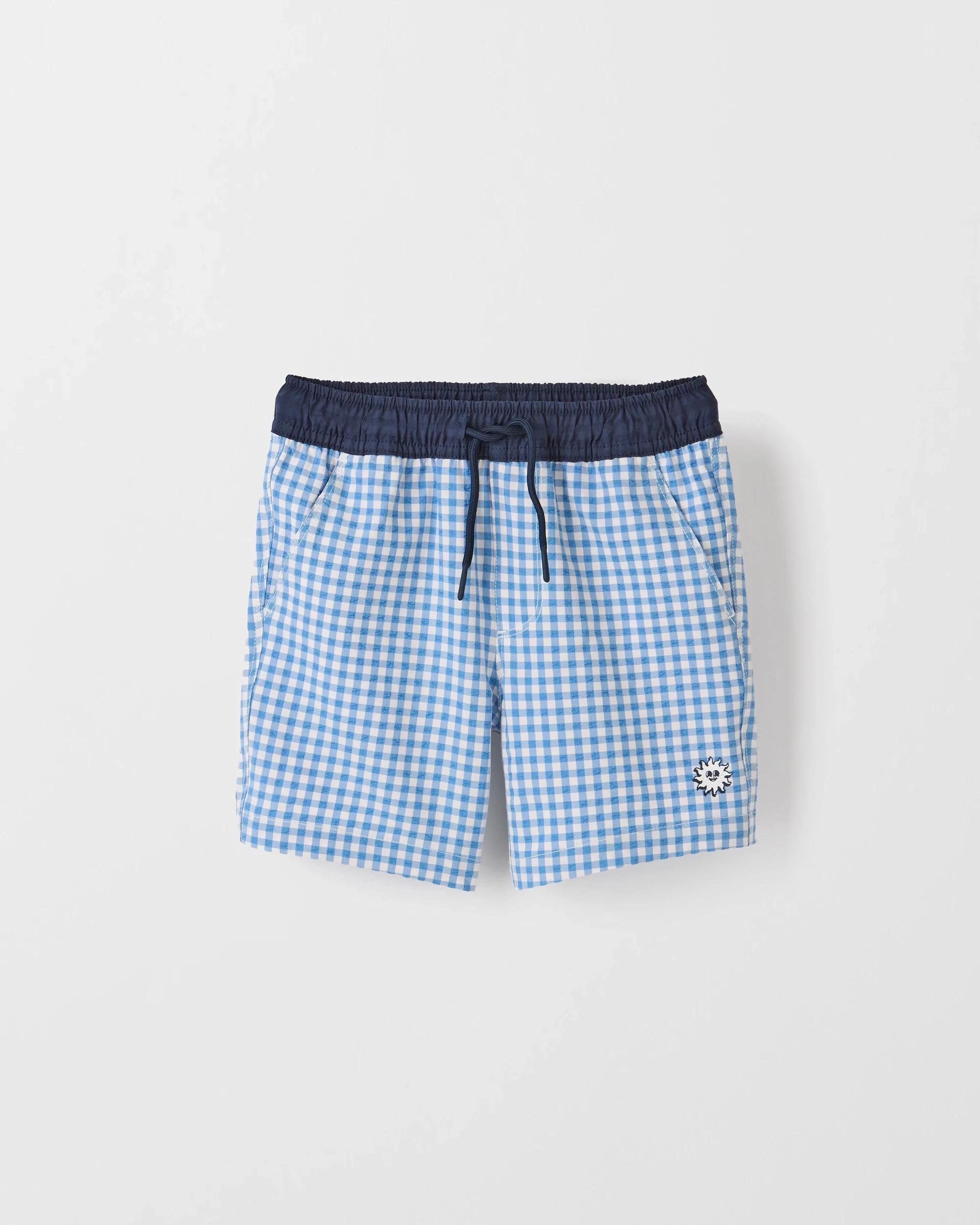 1 Target Gingham Swim Boardshorts BLUE, 1 of 2