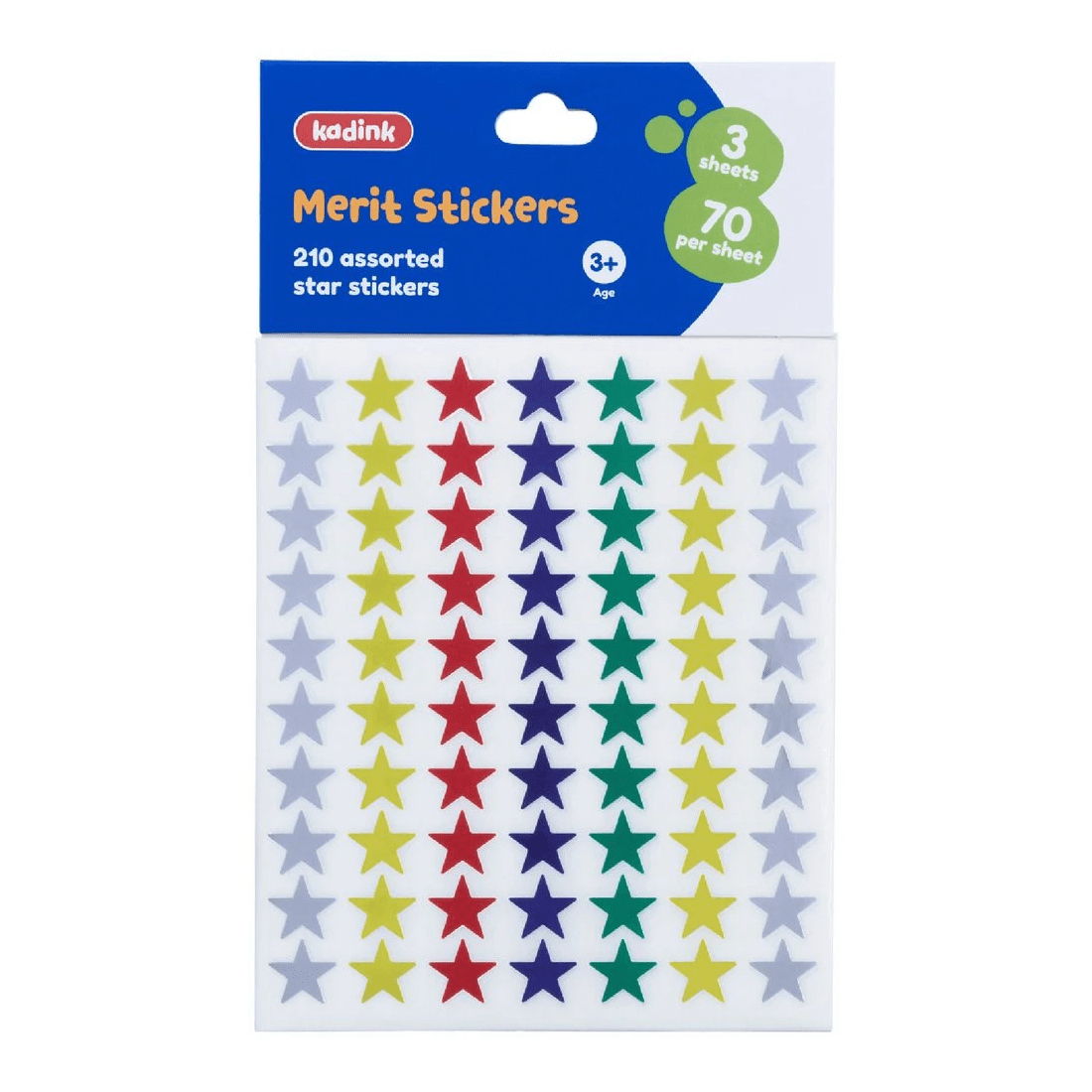 1 Kadink Merit Stickers 210 Pack Assorted Stars, 1 of 2