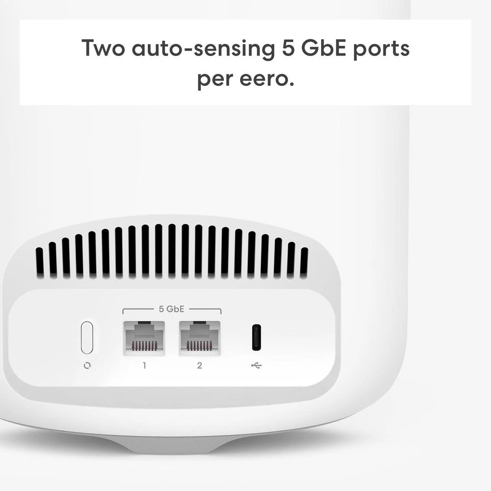 2 Amazon eero Pro 7 Tri-Band Mesh WiFi-7 Router 3 Pack, 2 of 6