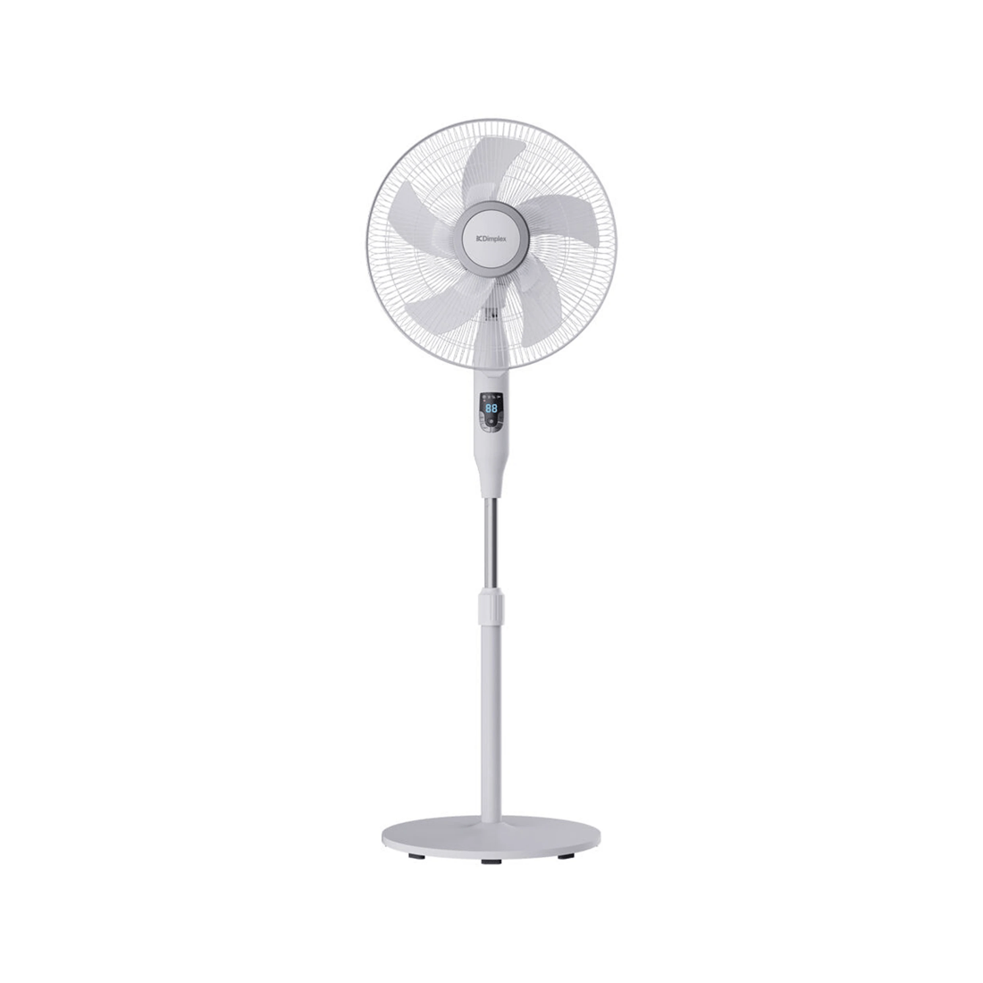 1 Dimplex 40cm DC Digital Pedestal Room Fan Oscillating 12 Speeds Remote Control
 - white, 1 of 3