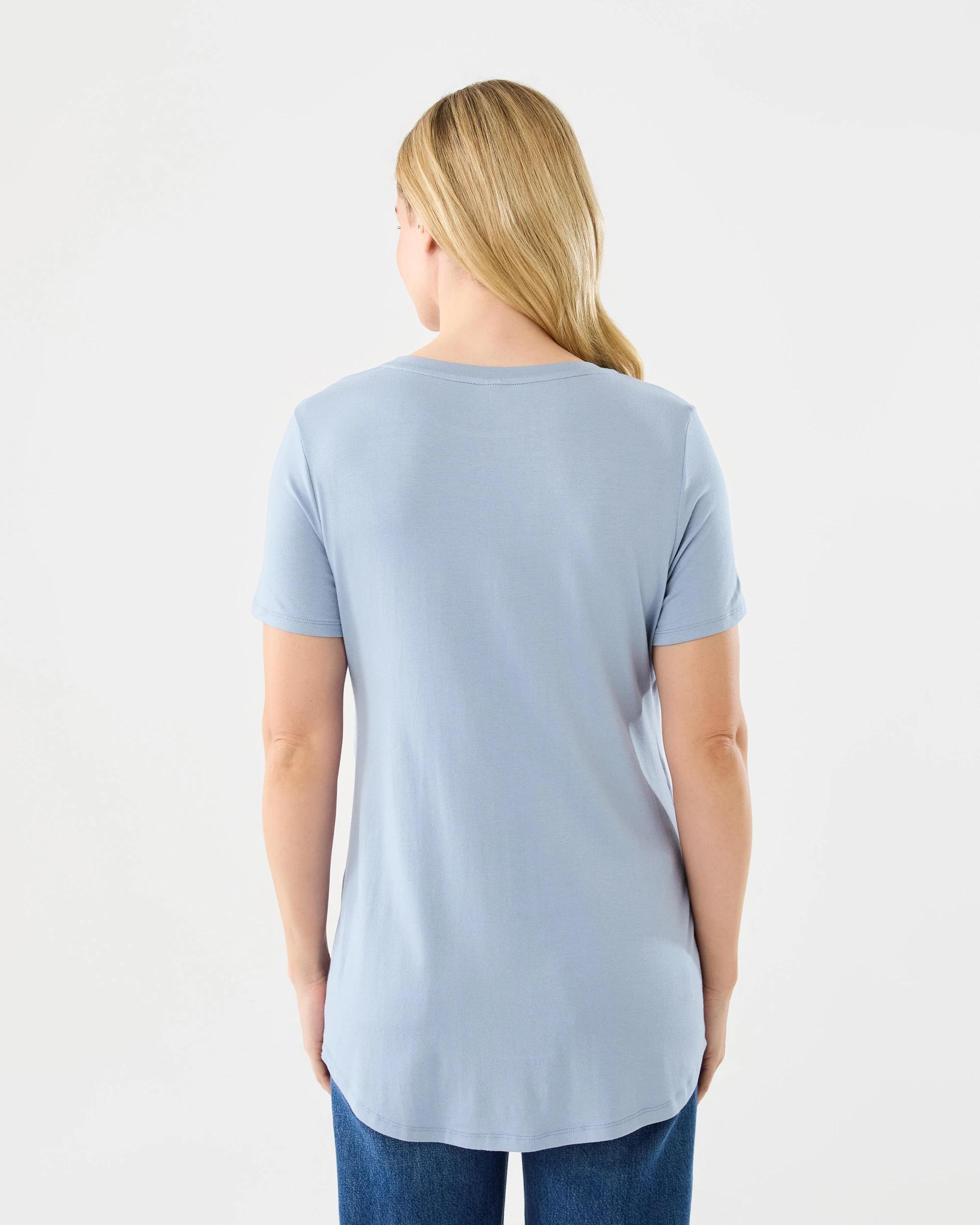 3 Maternity Overlay T-shirt Blizzard, 3 of 6