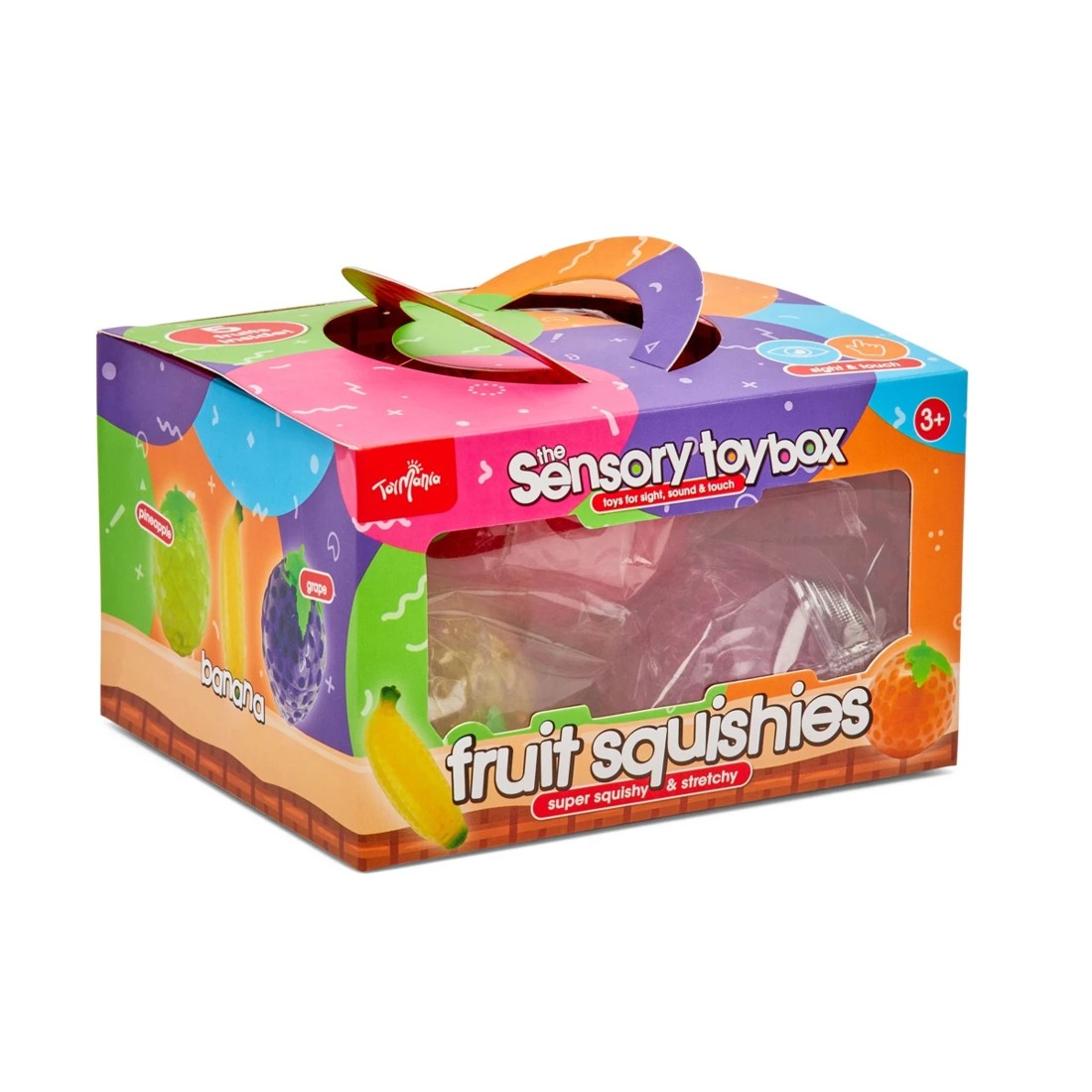 2 5 Pack ToyMania The Sensory Toy Box Fruit Squishies, 2 of 3