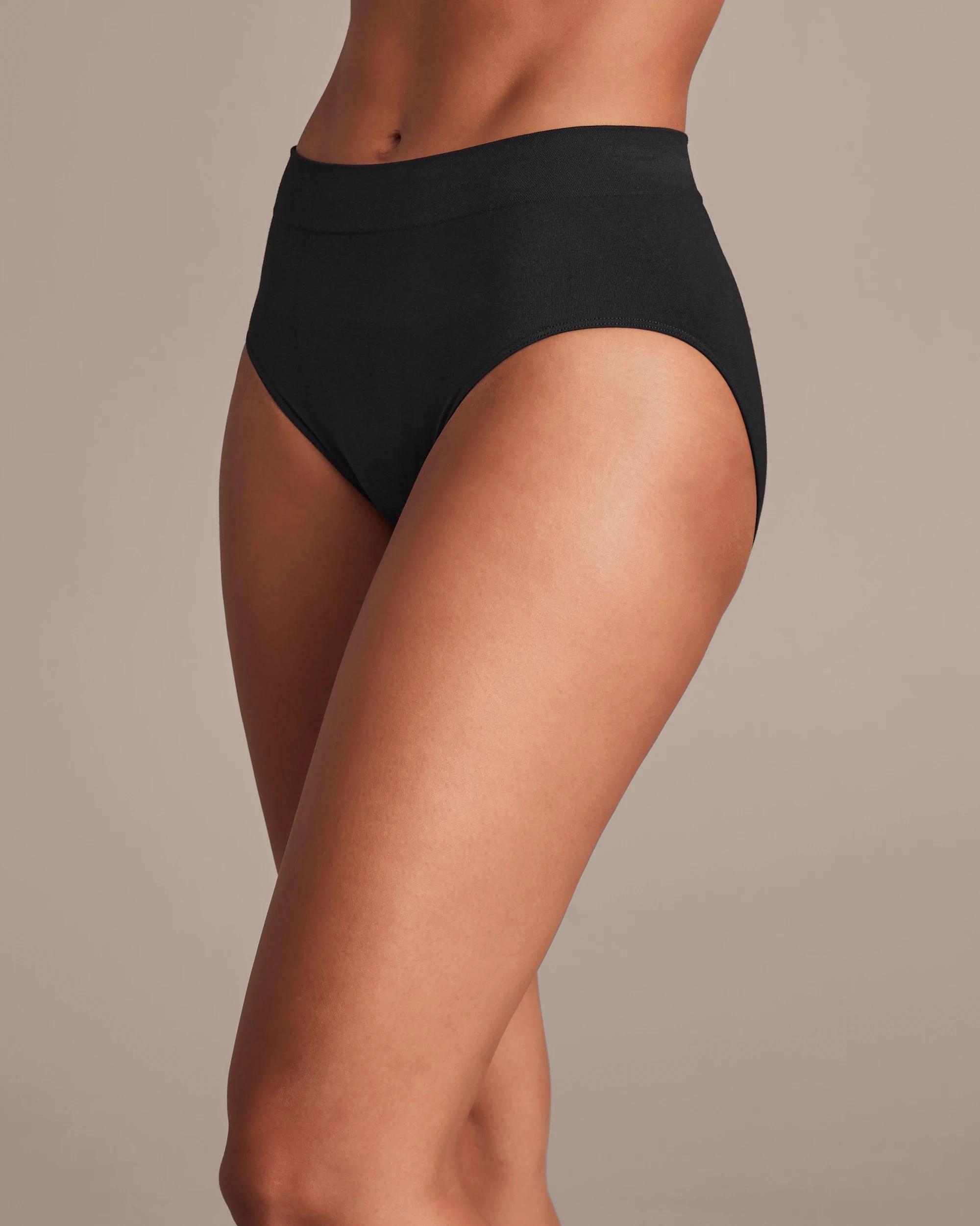 4 Target 2 Pack Cotton Seamfree Midi Briefs BLACK, 4 of 6