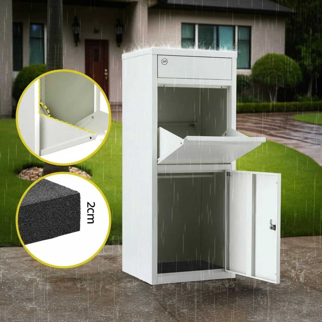 7 Gardeon Parcel Letterbox Drop Box Package - White, 7 of 8