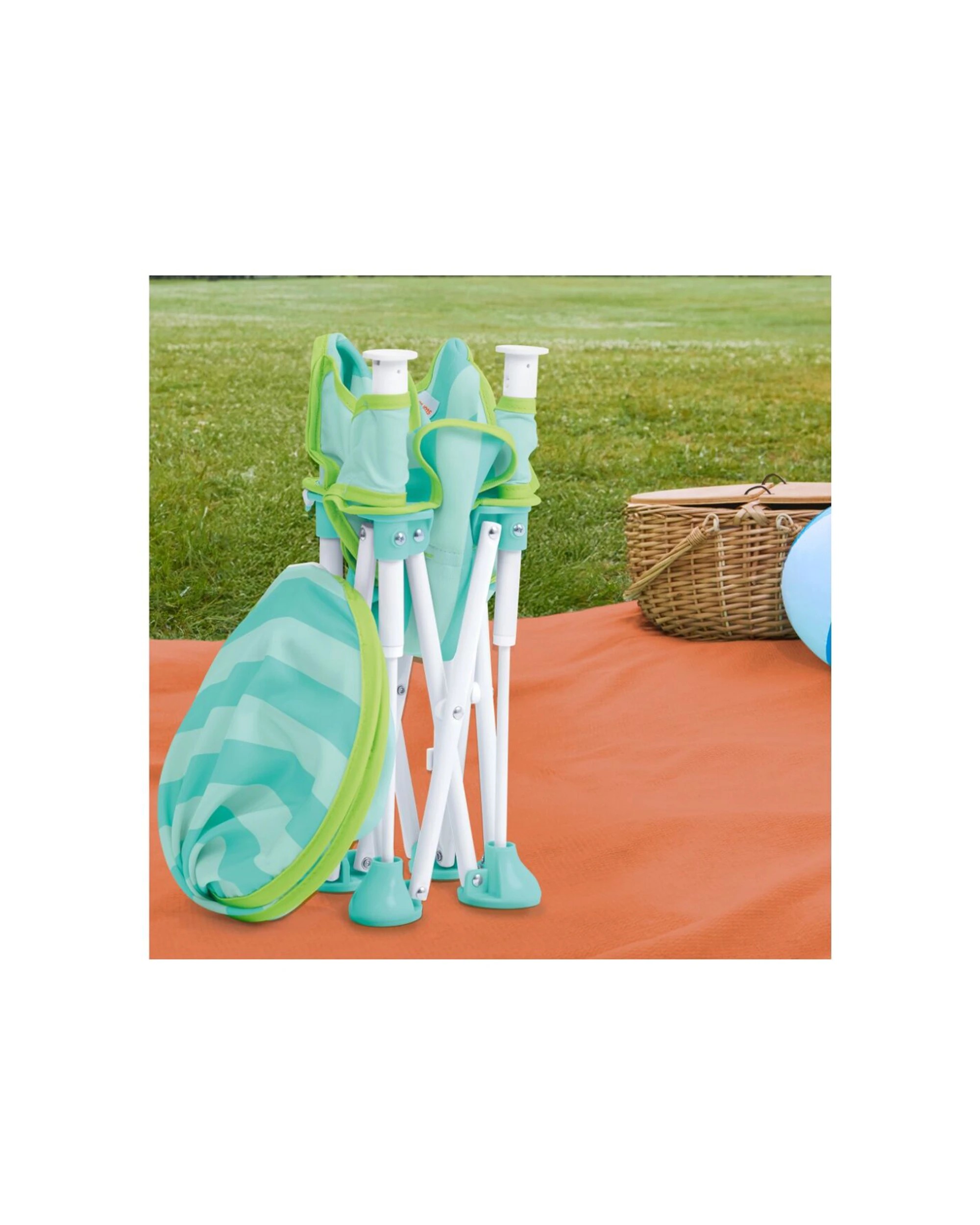 5 Bright Starts Pop N Sit Cabana Travel Booster High Chair 6-36 Months Canopy - Multi, 5 of 6