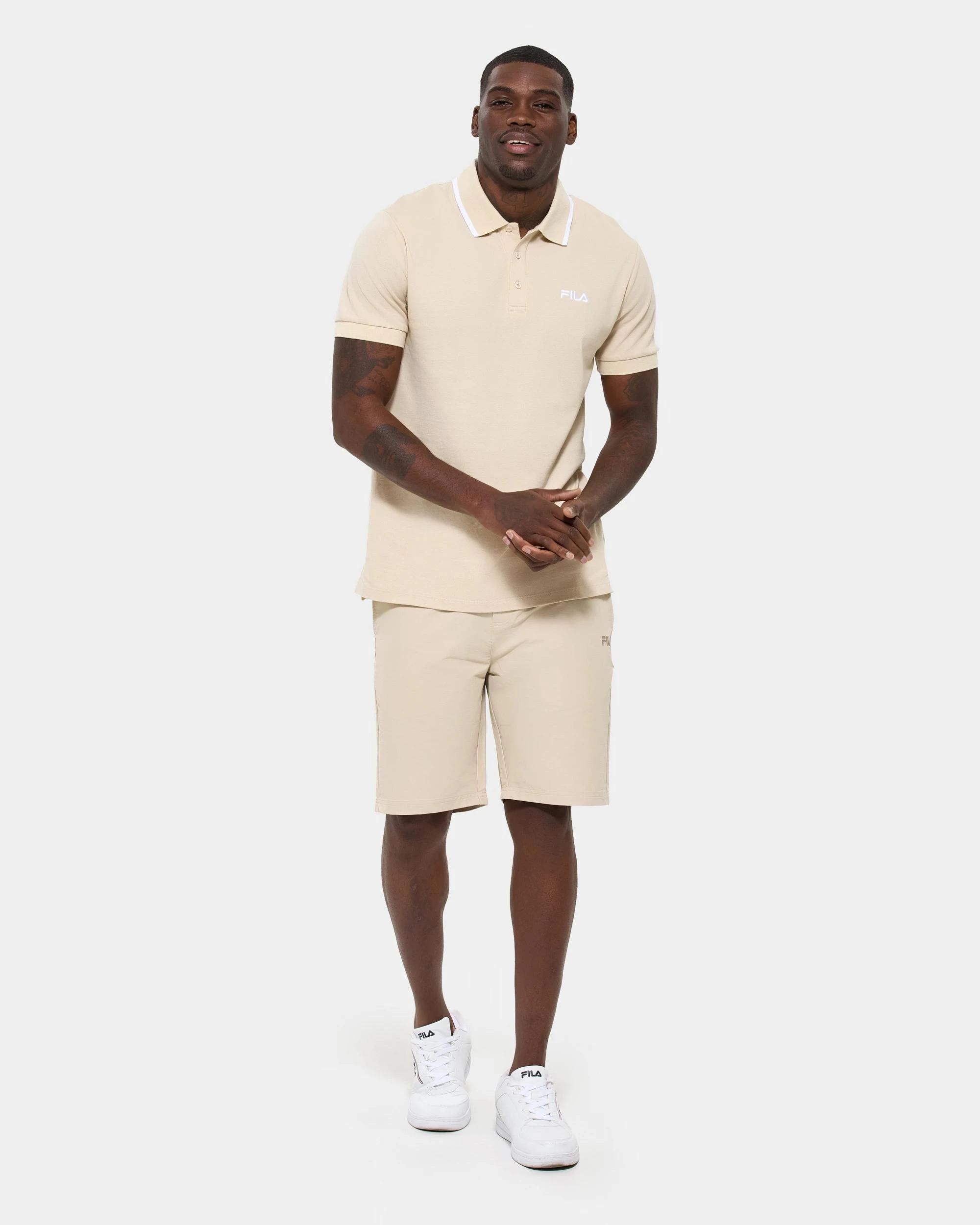 6 Kallan Short Sleeve Polo Top Oyster Grey - Fila NEUTRAL, 6 of 6