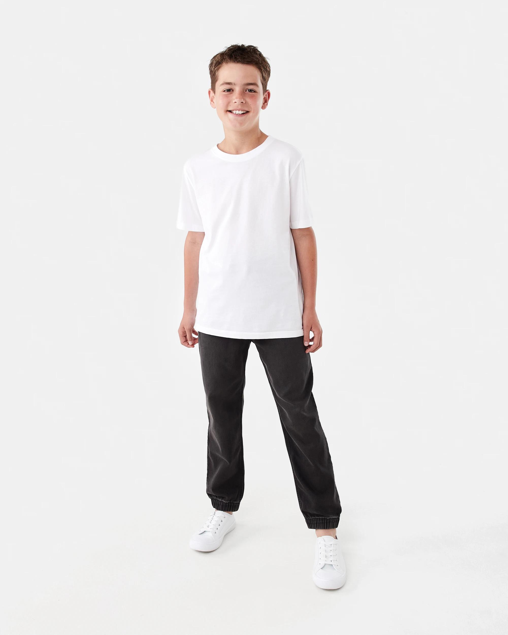 5 Denim Joggers Black Wash, 5 of 6