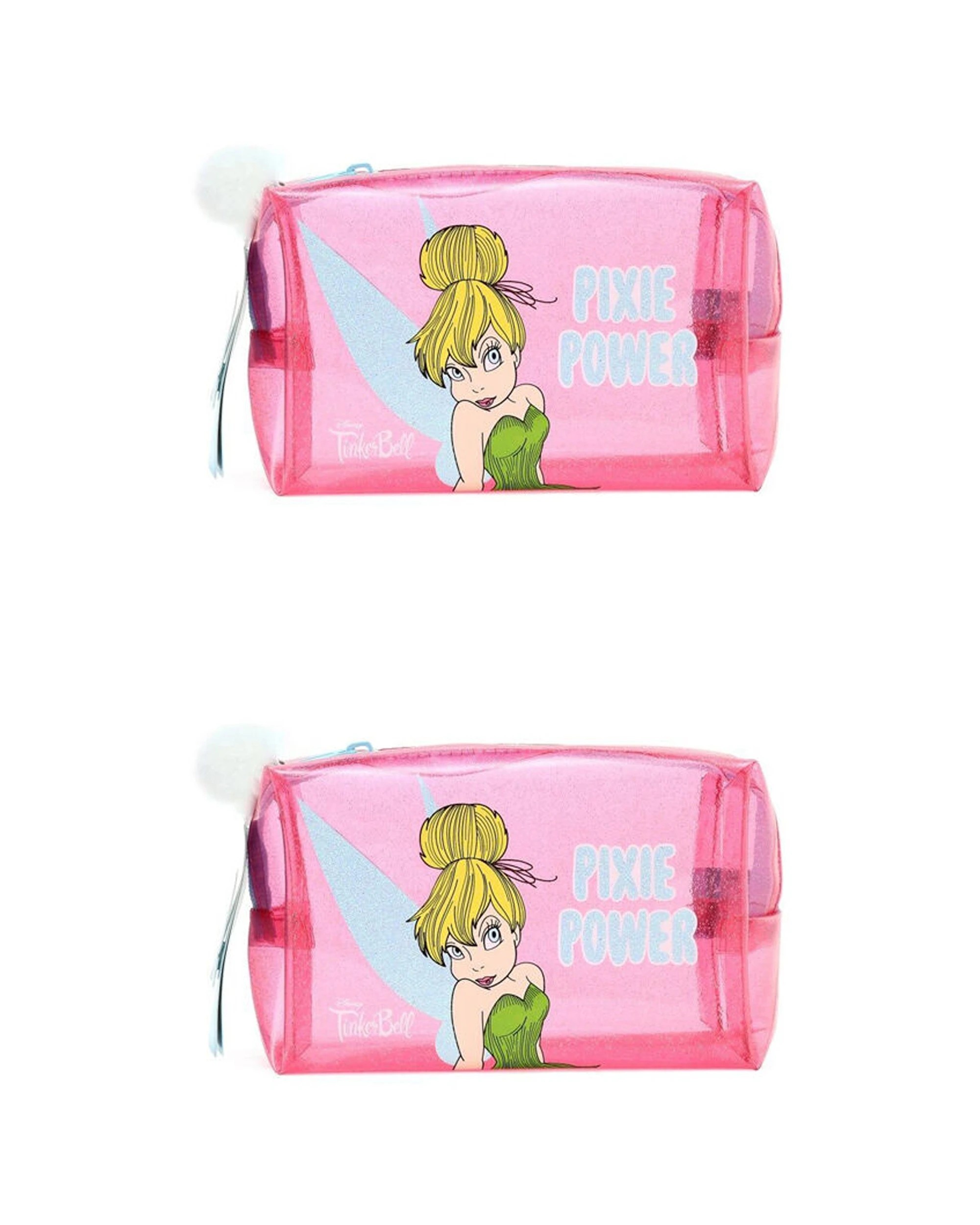 1 Disney Tinkerbell Pixie Perfection Cosmetic Makeup Storage Bag 2PK - Multi, 1 of 1