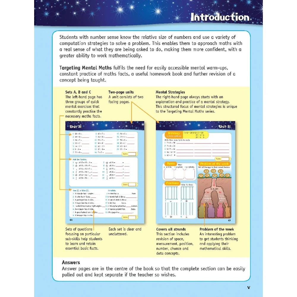 4 Targeting Mental Maths Student Book Year 3, 4 of 10