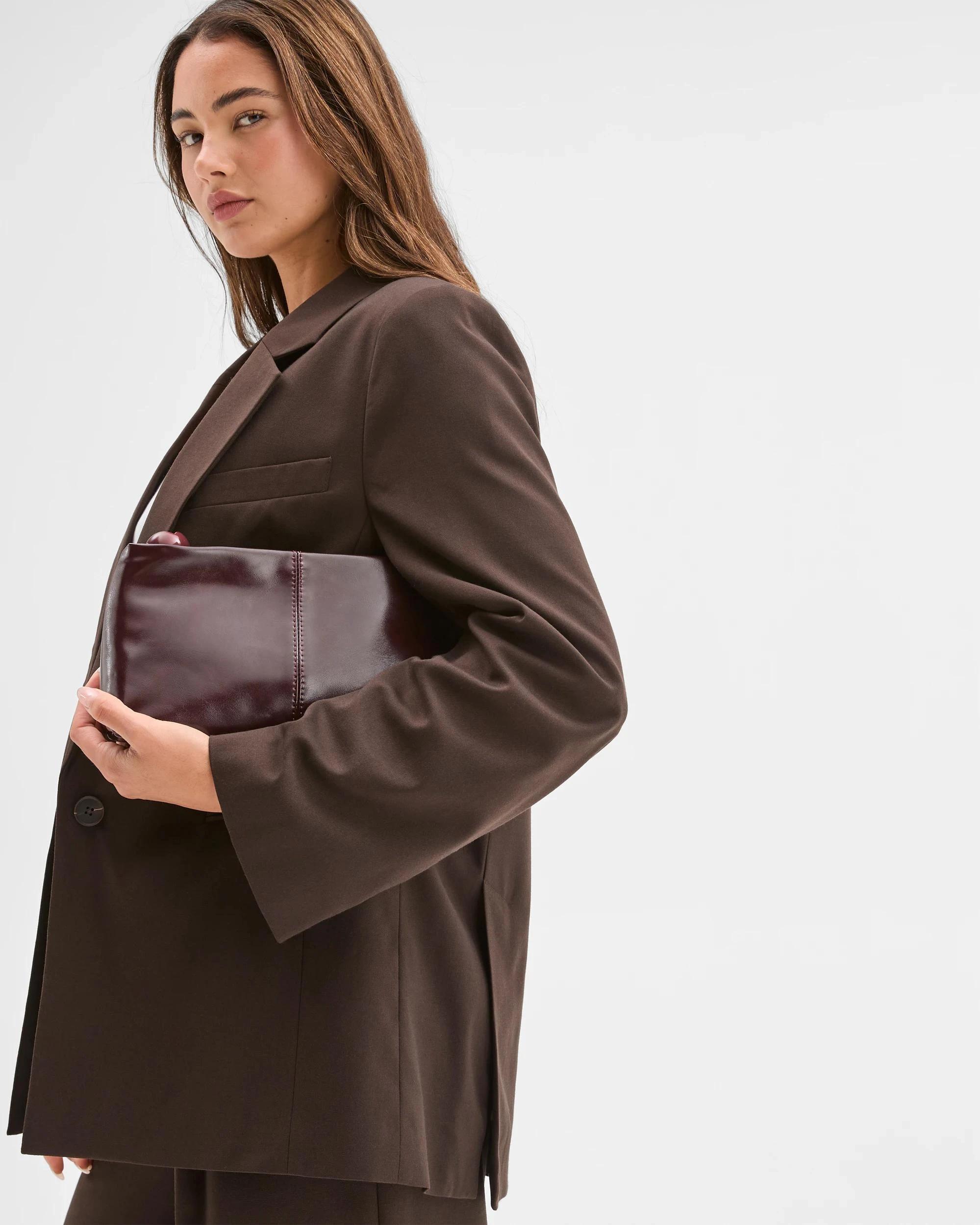 3 Lily Loves Oversized Blazer CHOCOLATE BROWN, 3 of 9
