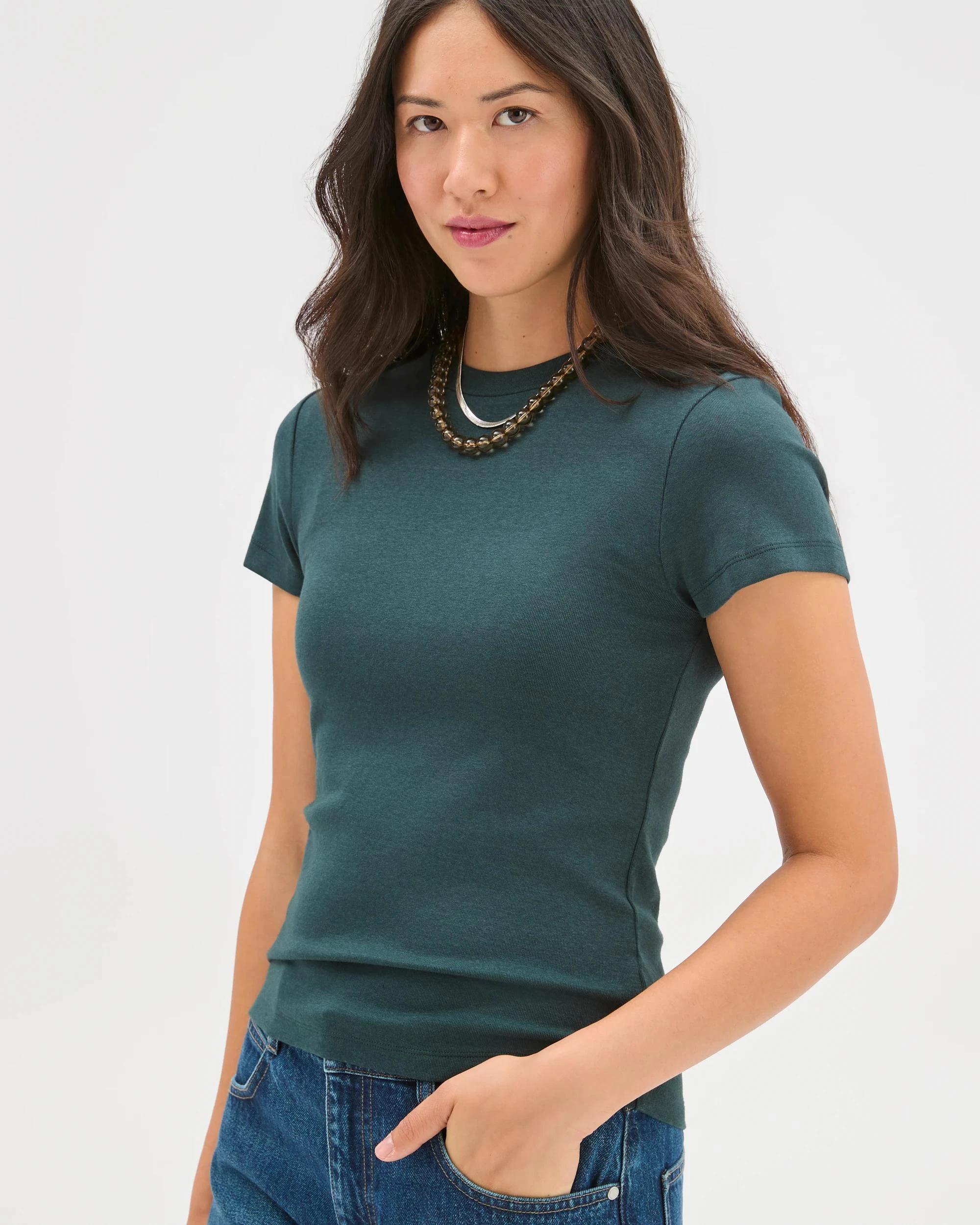 3 Target Woman Australian Cotton Blend Stretch T-Shirt MAGICAL FOREST, 3 of 7