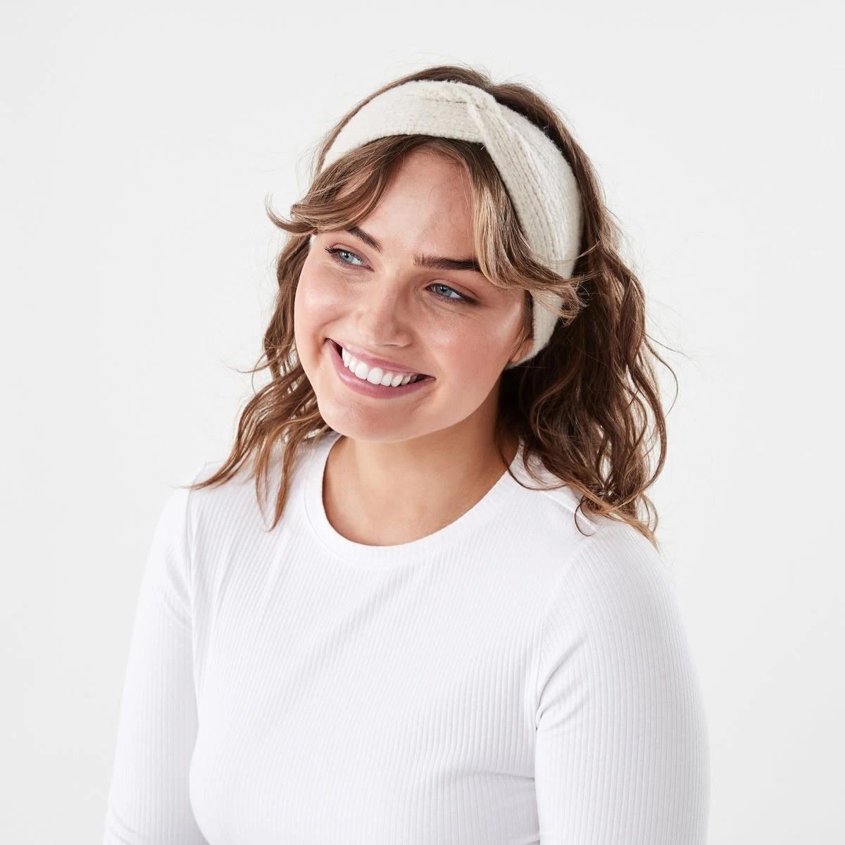 3 Rib Headwrap Lt Stone, 3 of 3