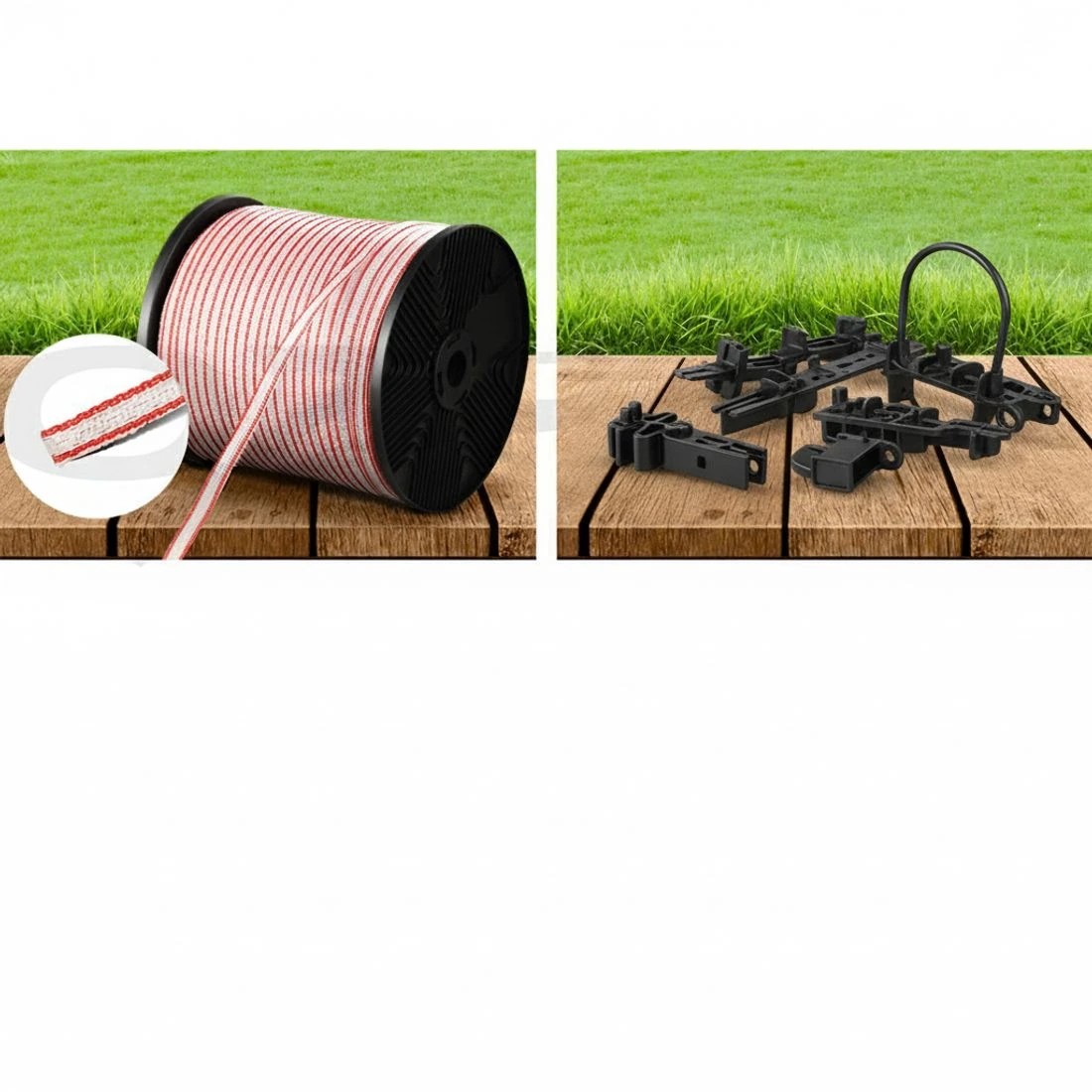 5 Giantz Electric Fence Poly Tape 400M Insulator - Multi, 5 of 6