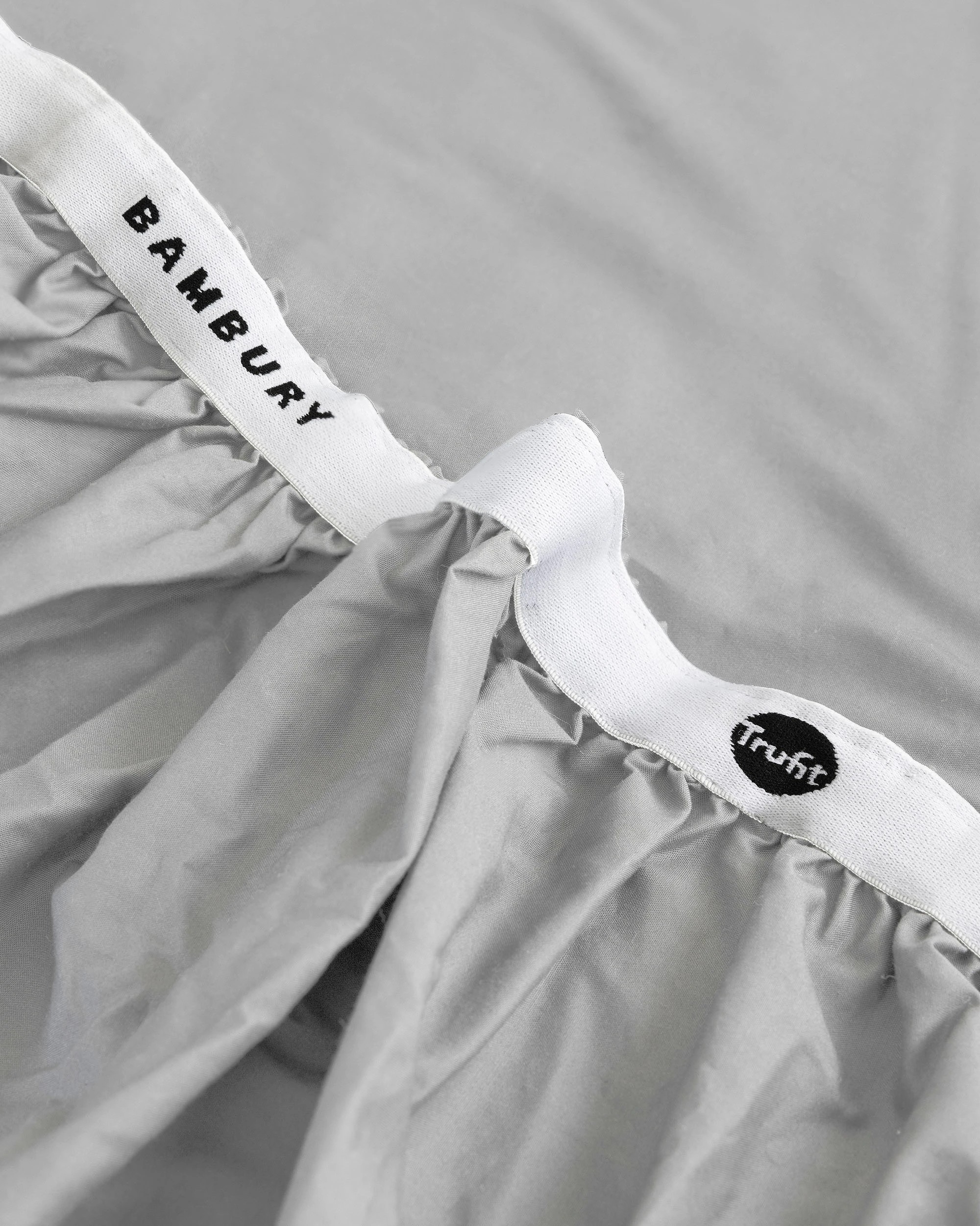 5 Bambury TRUFit Wide Elastic 100% Cotton Deep pocket Fitted Sheet Only - Single Bed - Silver, 5 of 7