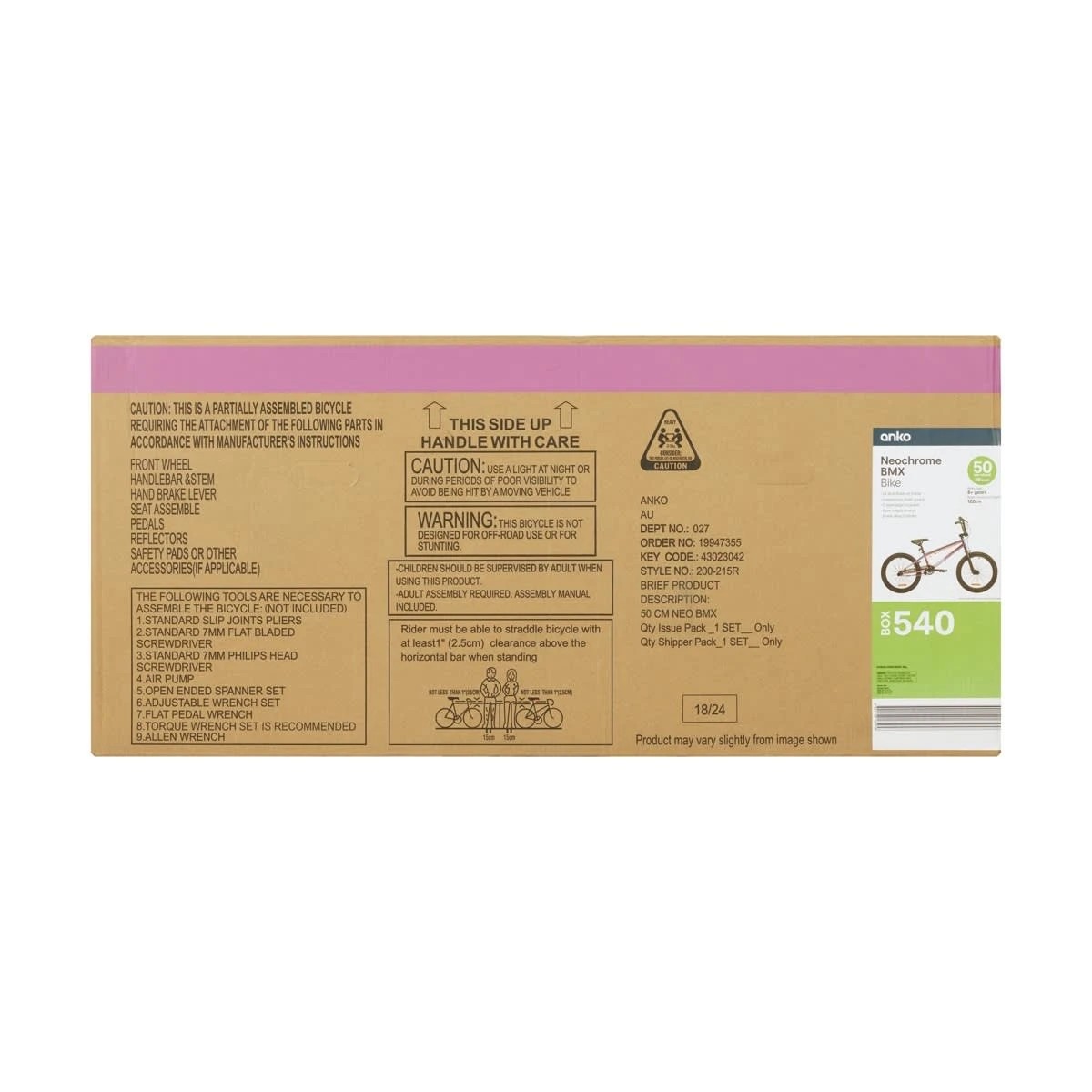 8 50cm Neochrome BMX Bike, 8 of 8