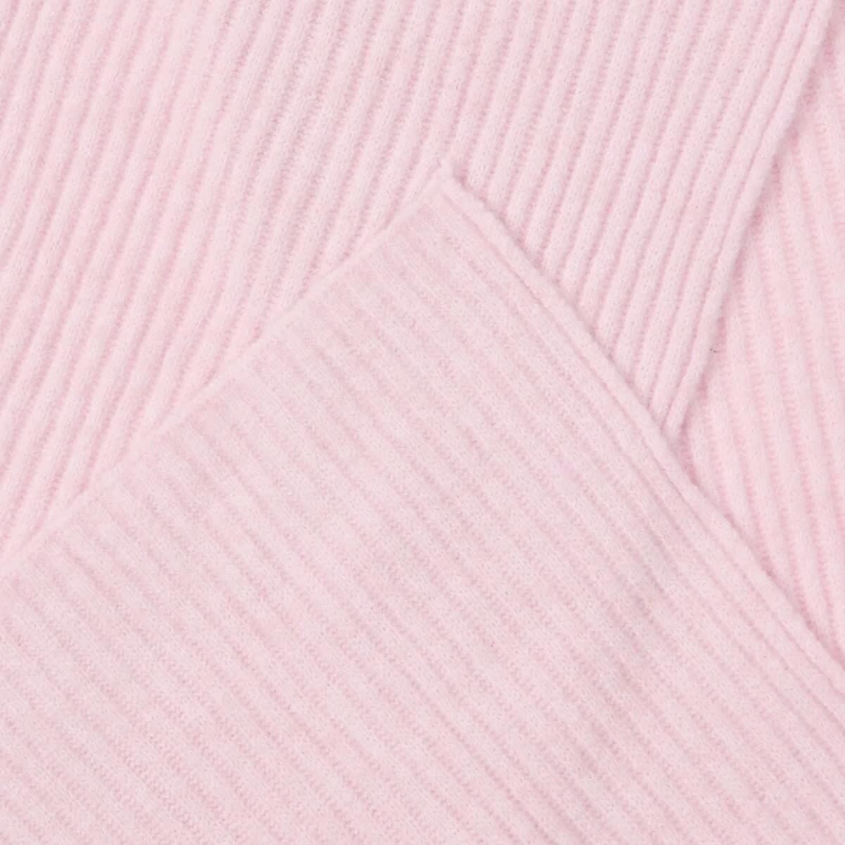 2 Basic Rib Scarf Soft Pink, 2 of 3