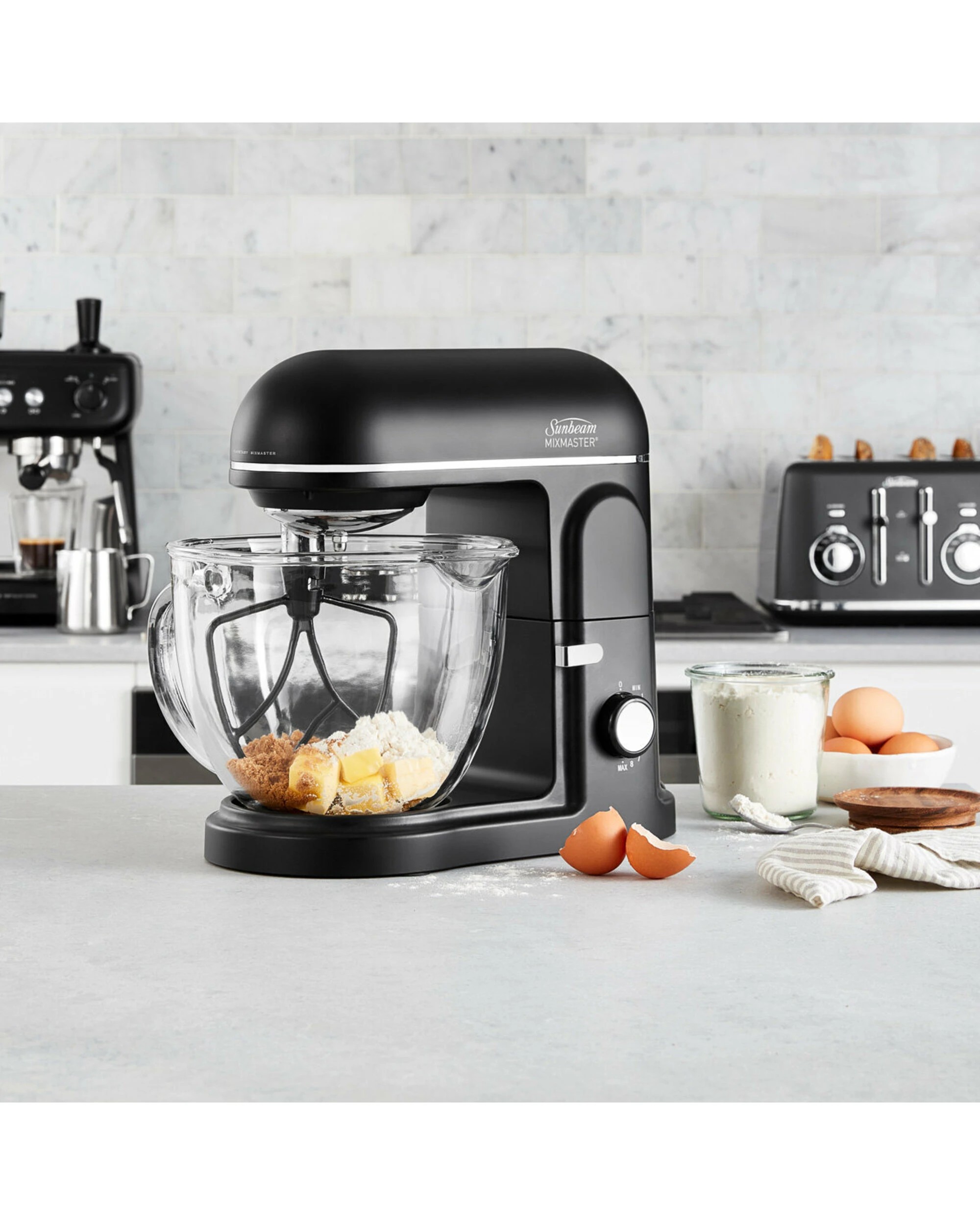 4 Sunbeam The Master One Planetary Mixmaster Bench Mixer - Dark Canyon - BLACK, 4 of 5