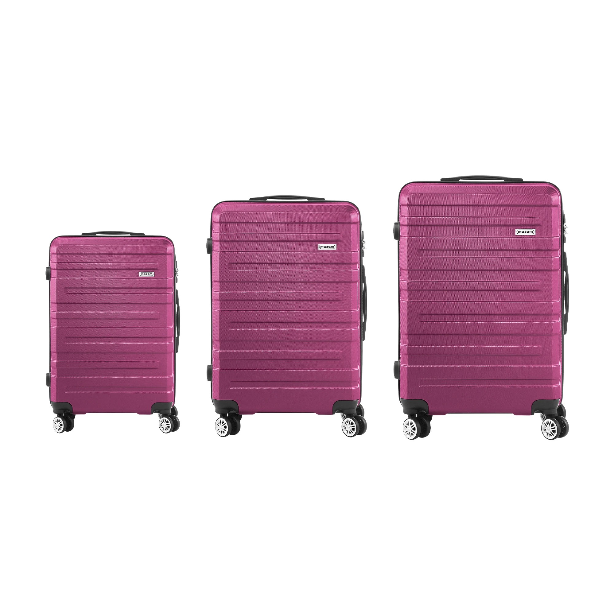 6 Mazam 3PCS Luggage Suitcase Trolley Set Travel TSA Lock ABS Hard Case - Multi, 6 of 8