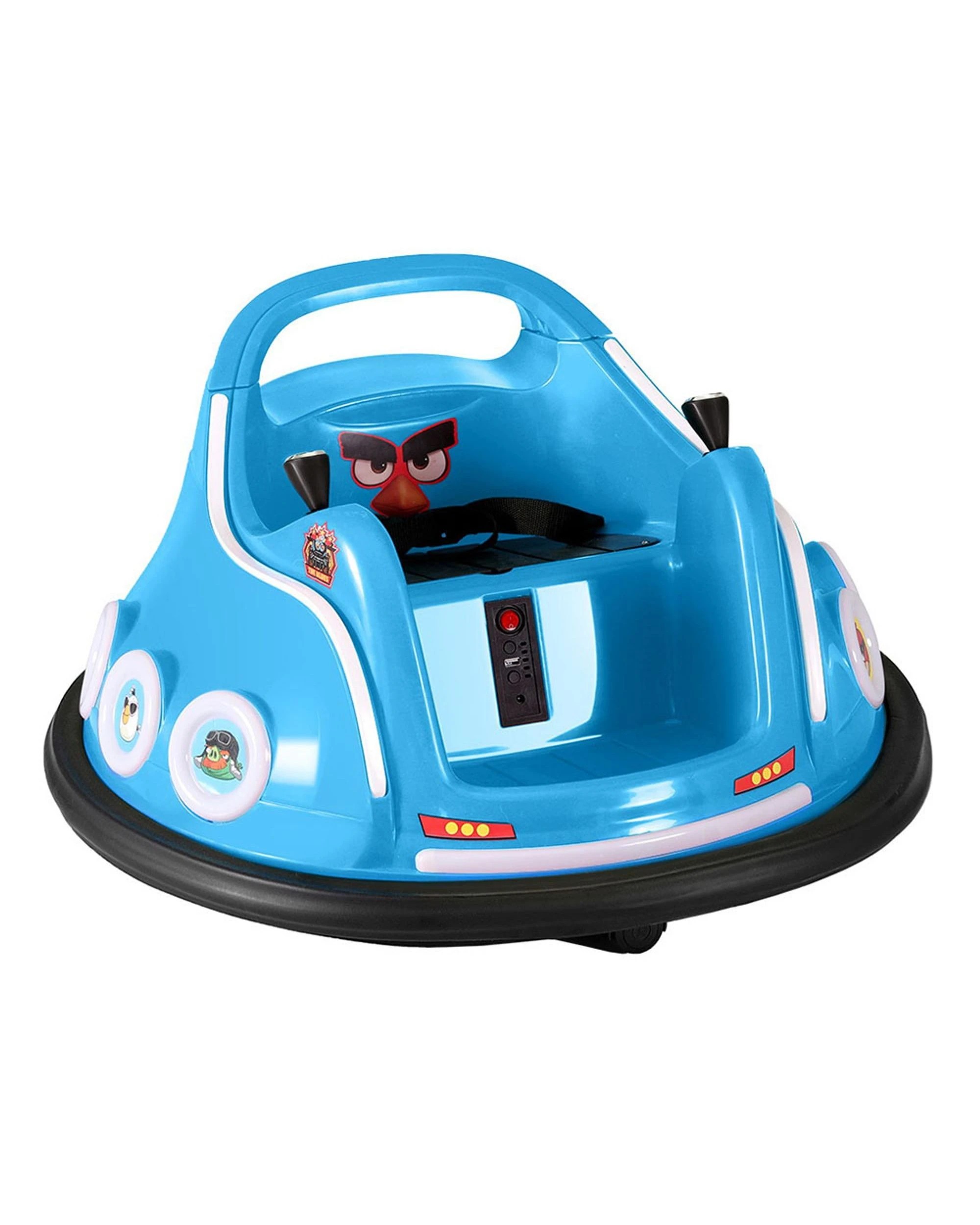 1 Kids Ride On Car Bumper Electric Toys Cars Light Remote Angry Birds Sticker - Blue, 1 of 5