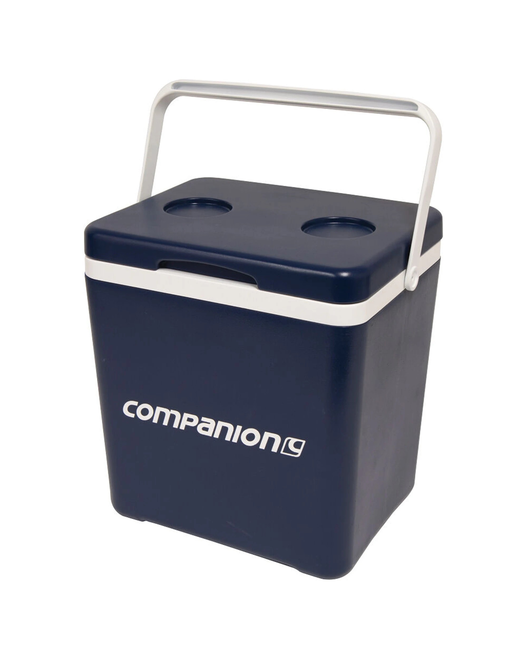 1 Companion 14L Hard Shell Camping Cooler With Cup Holders Snap-In Ice Brick - Blue, 1 of 3