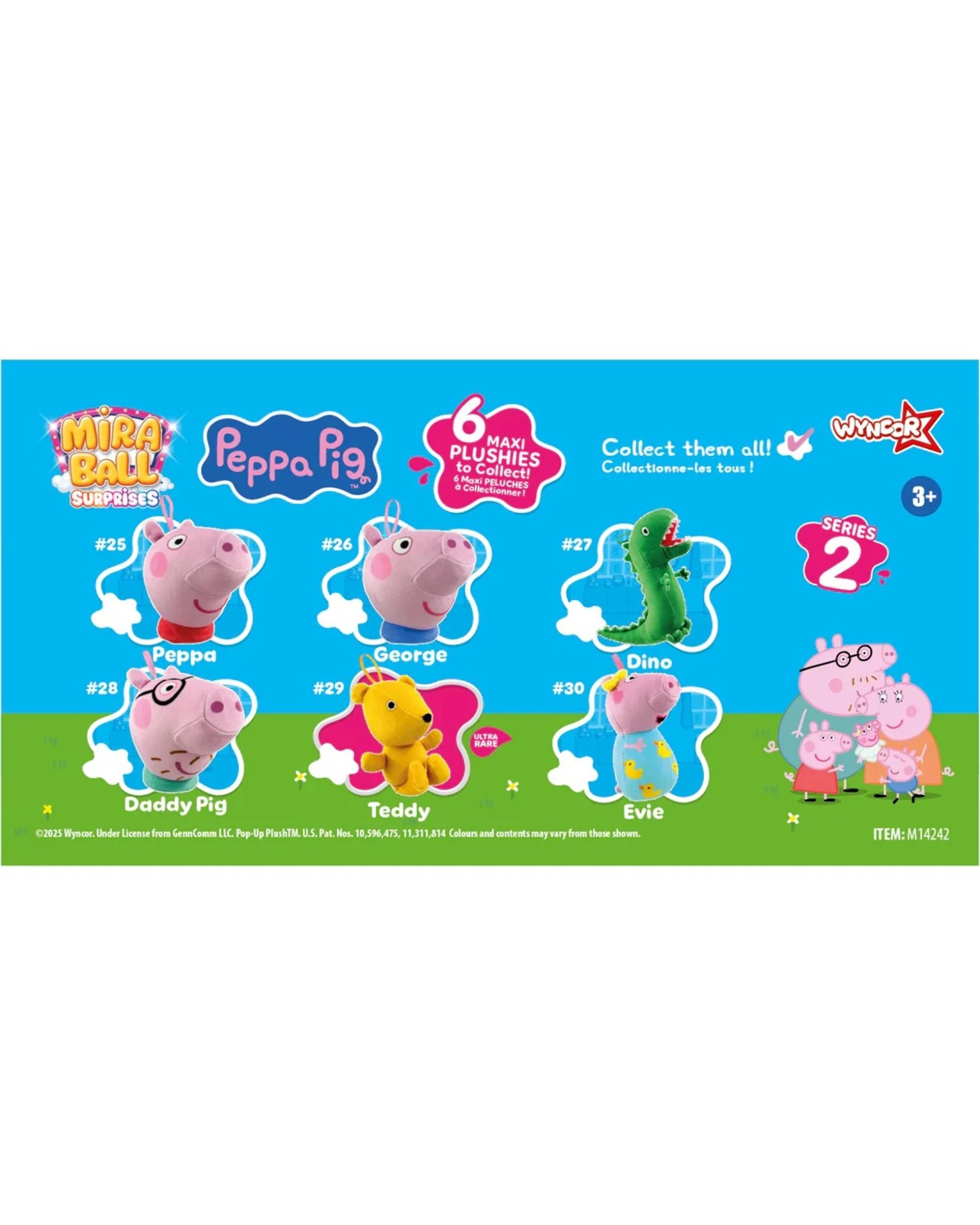 3 Miraball Surprises Peppa Pig Plush Blind Ball, 3 of 10