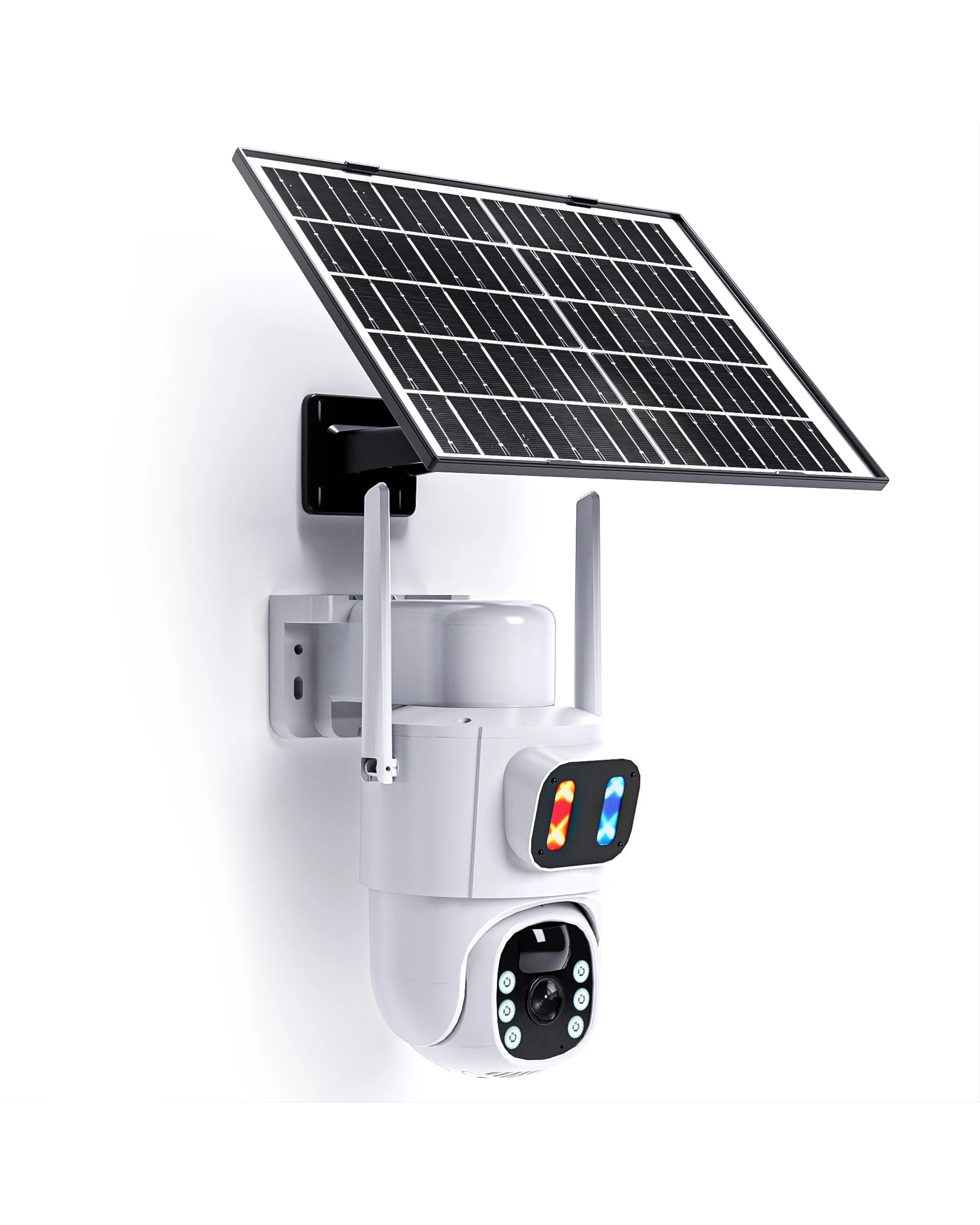 3 Advwin Solar Security Camera Outdoor WiFi 2K PIR Night Vision 2-Pack - White, 3 of 7