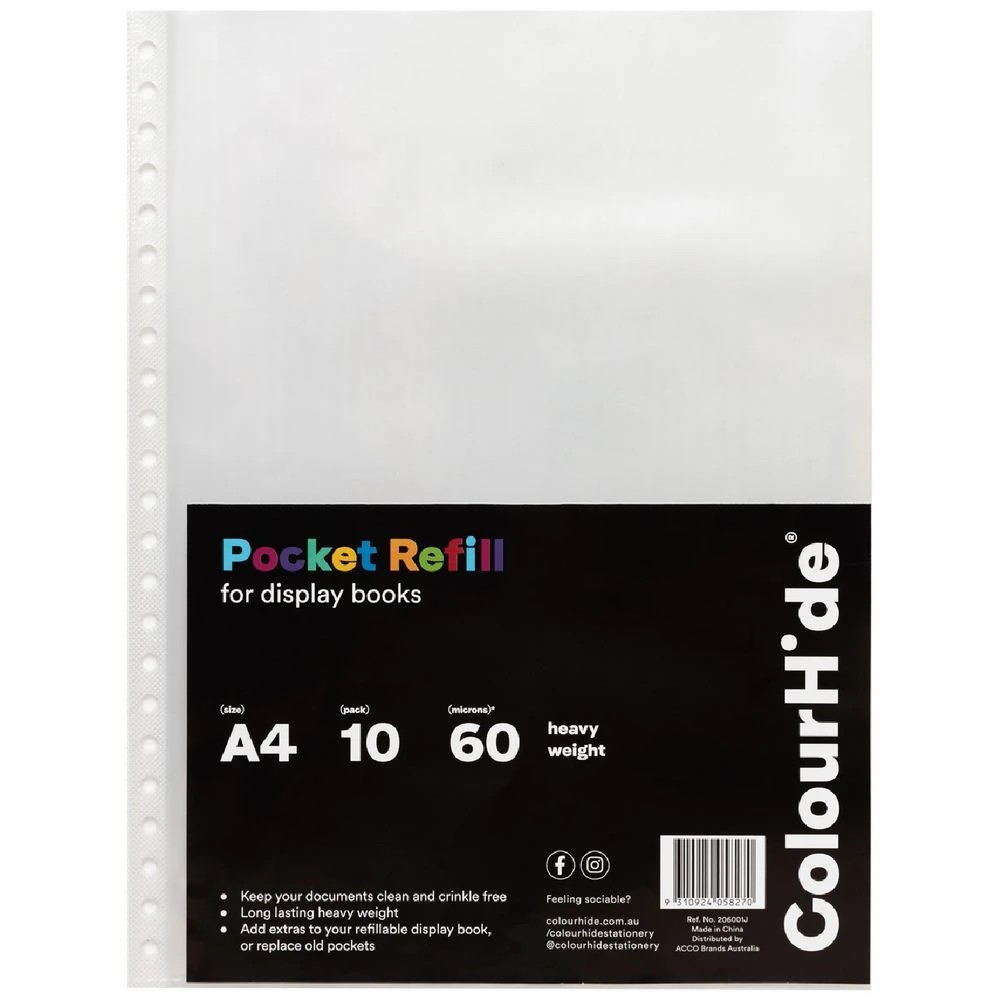 1 ColourHide Display Book Refills 10 Pocket, 1 of 2