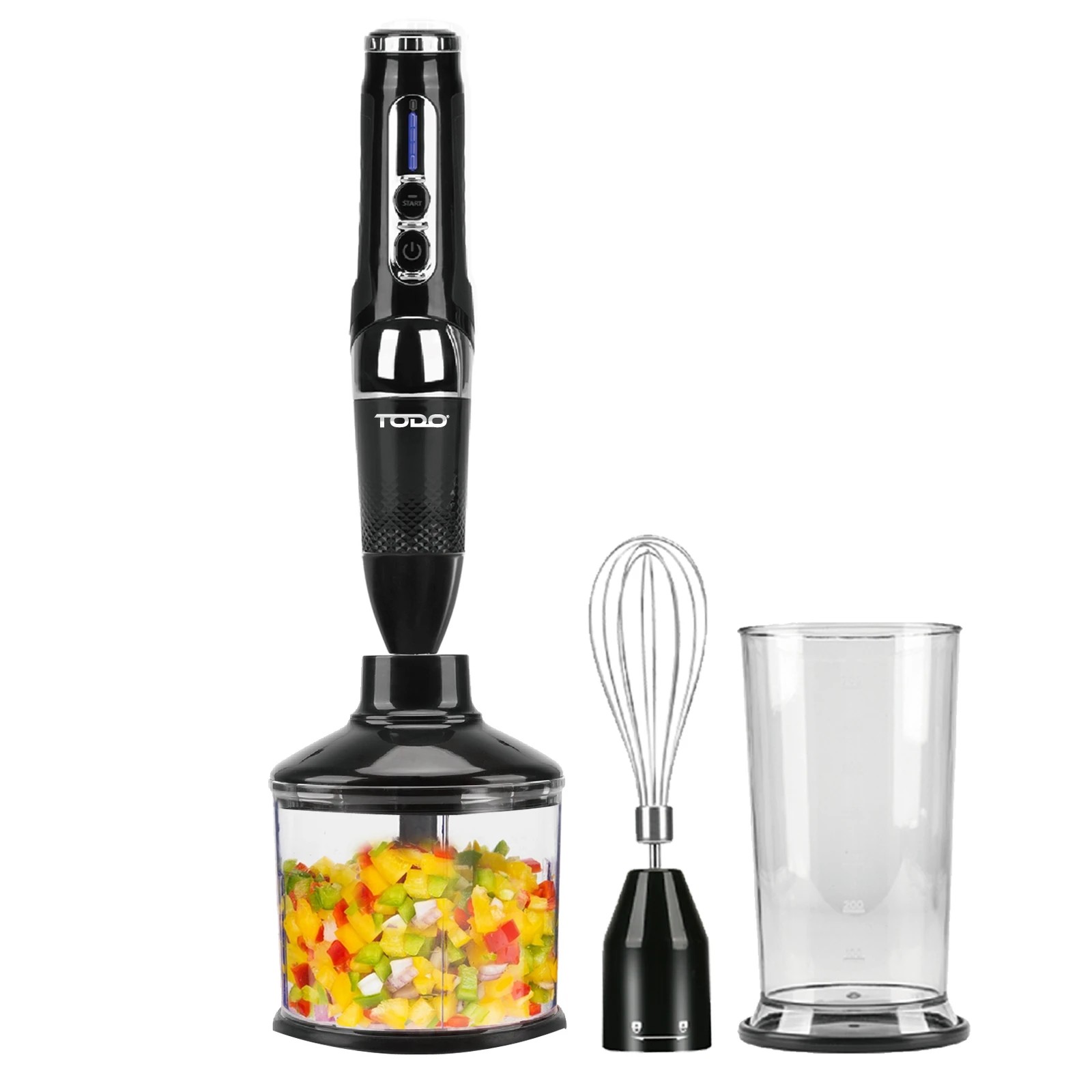 3 TODO Cordless Stick Blender Food Chopper Whisk 7.4V 2000mAh Handheld Electric Blender, 3 of 8