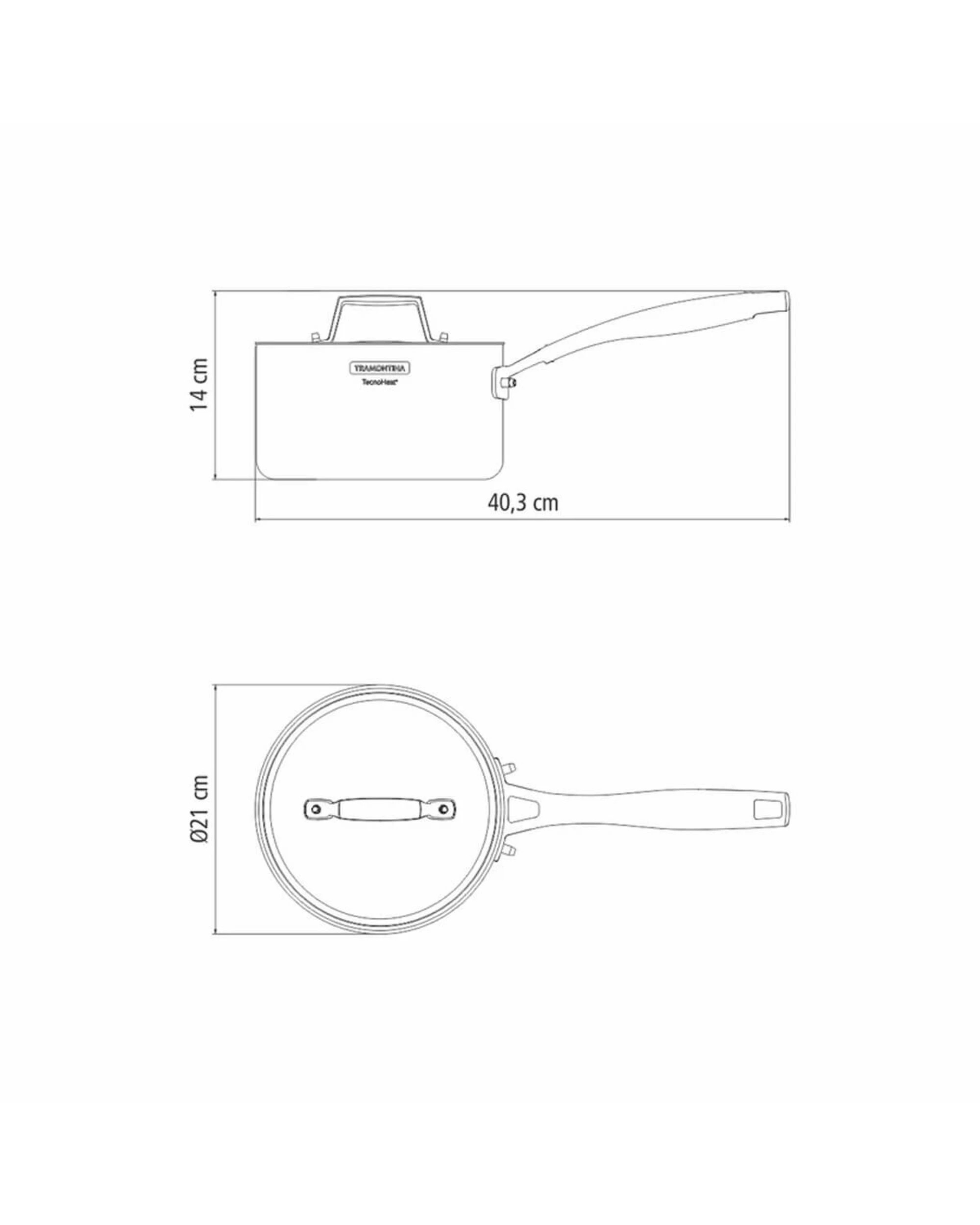 5 Tramontina Grano 20cm 3.1L Stainless Steel Sauce Pan, 5 of 5