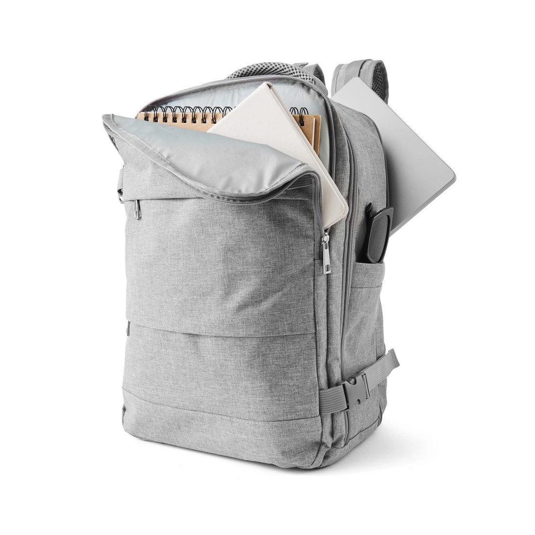 1 Expandable Travel Backpack - Grey Marle, 1 of 10