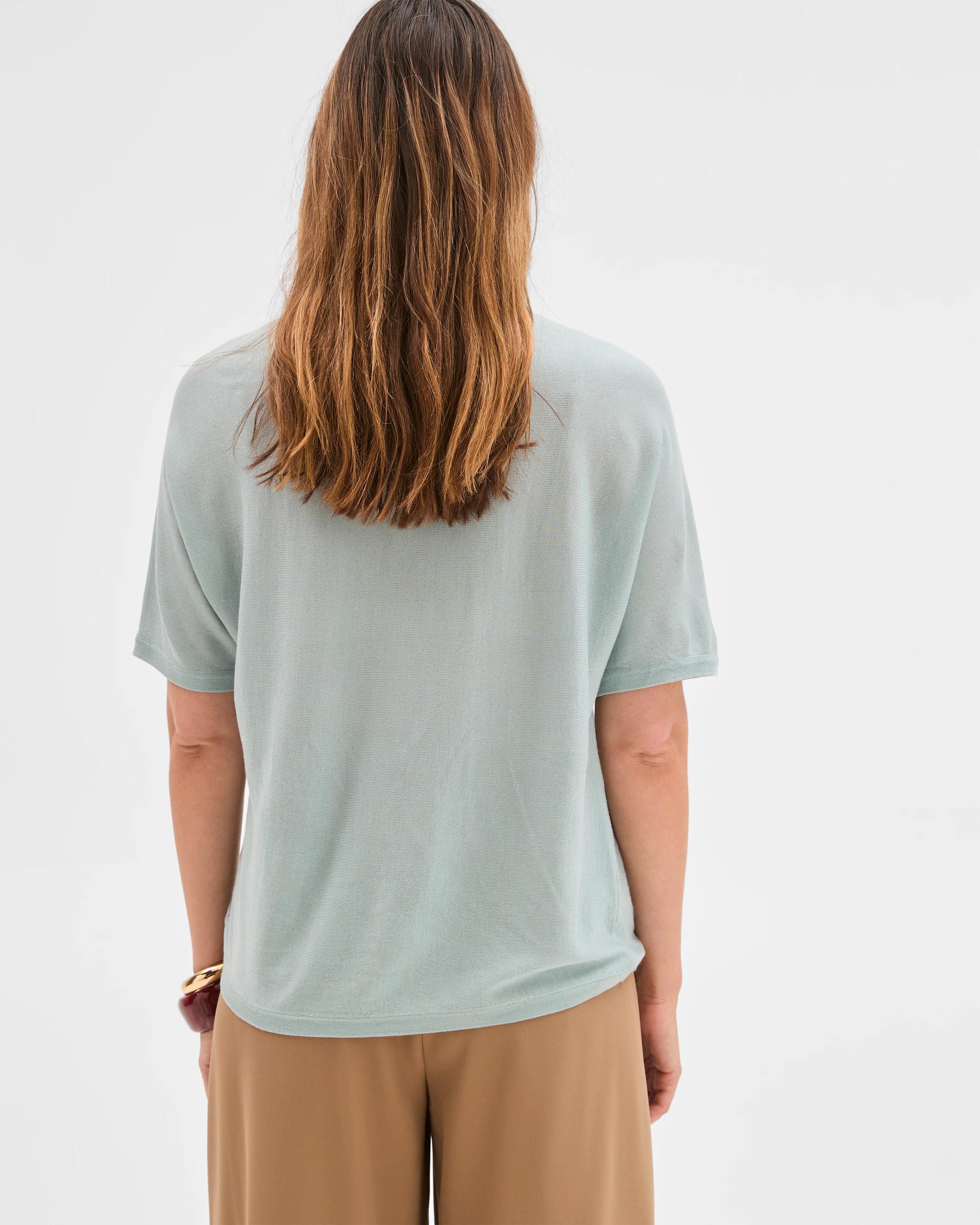 7 Preview Tencel/Merino Blend Lightweight Knit T-Shirt ABYSS, 7 of 7