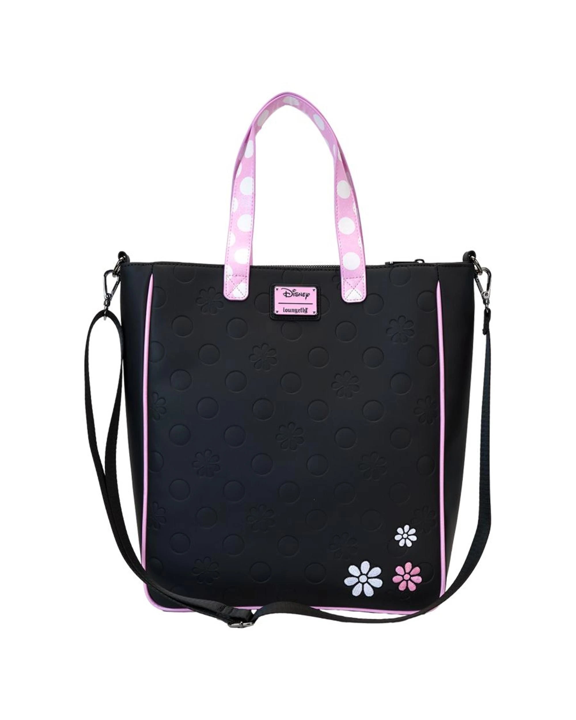 9 Loungefly Disney Minnie Floral Rock the Dots Tote Bag with Coin Bag - Multi, 9 of 10