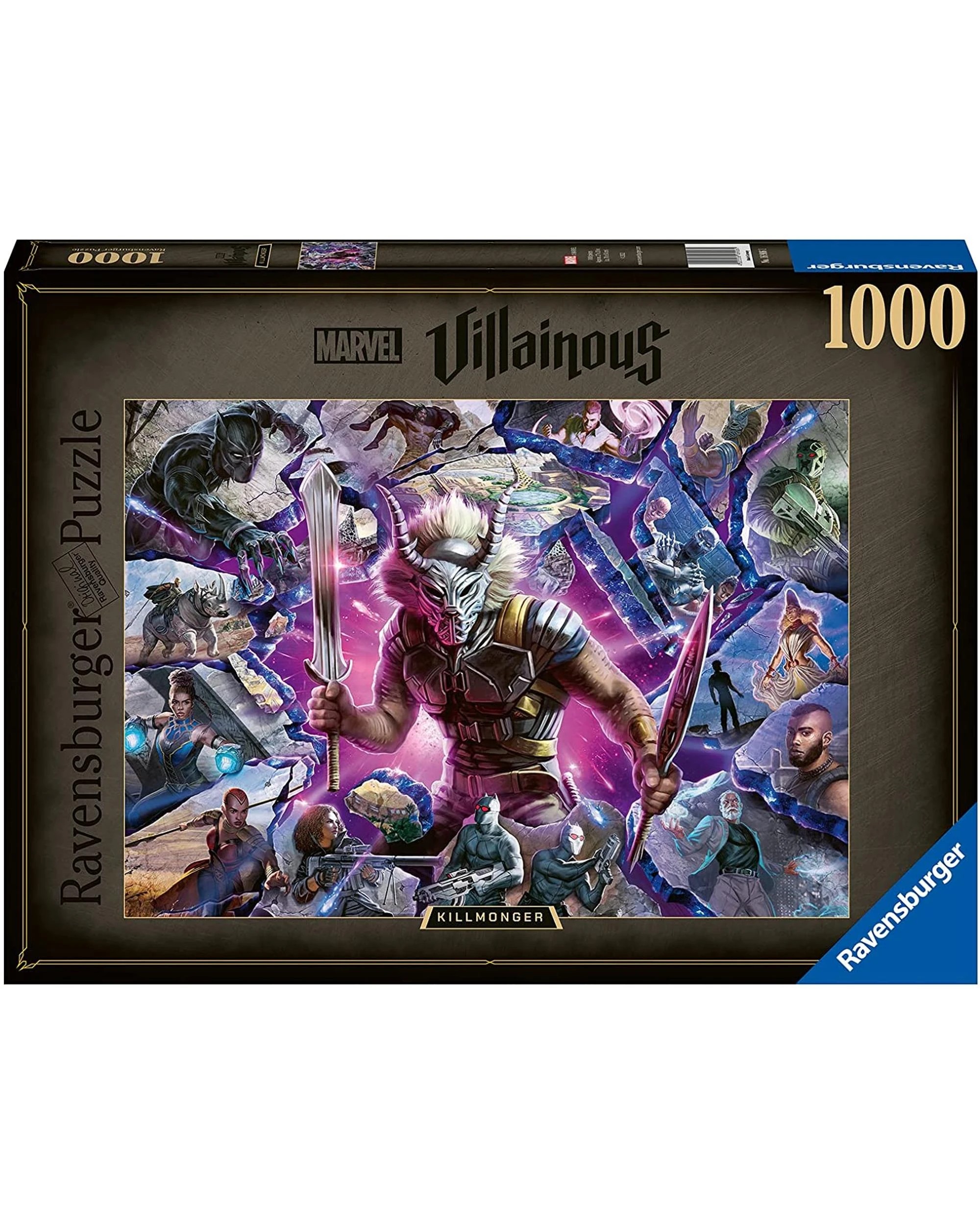 1 Ravensburger Marvel Villainous Killmonger 1000 Piece Jigsaw Puzzle, 1 of 1