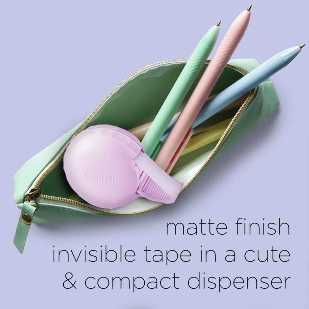 6 Scotch Magic 810 Tape Macaron Dispenser Pink 18mm x 10m, 6 of 6