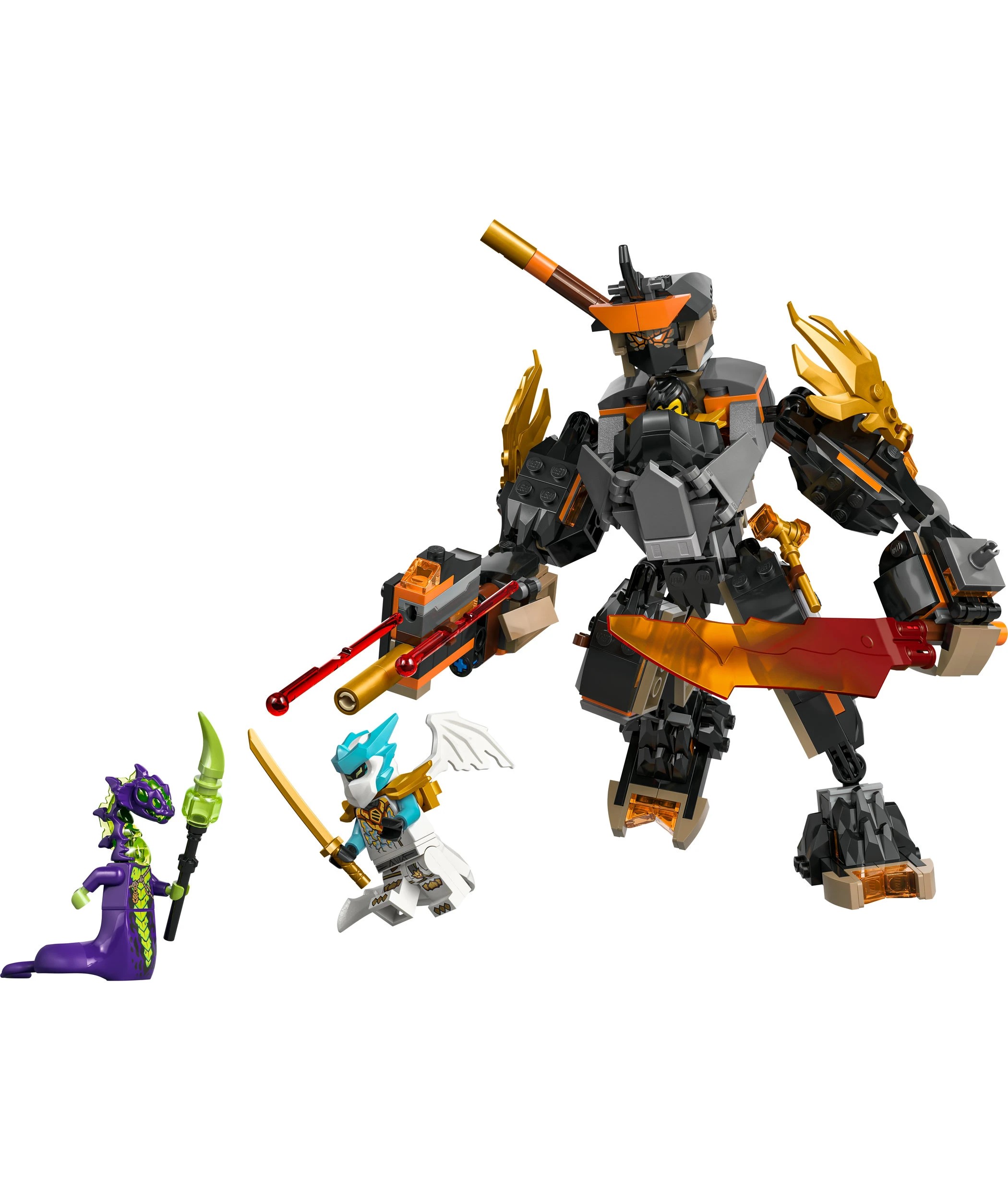 2 LEGO NINJAGO Cole's Mission Mech & Dragon Zane 71854, 2 of 10